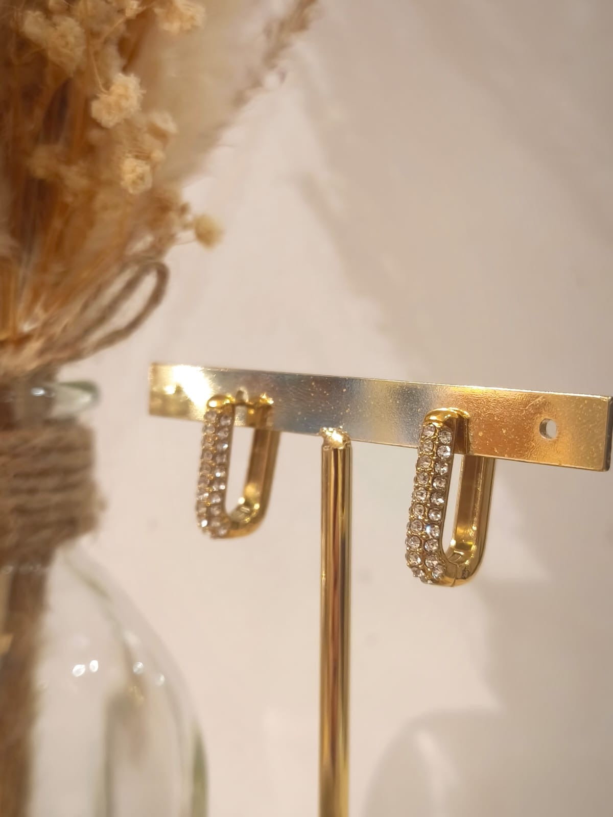 Boucles d'oreilles Cybile en acier inoxydable