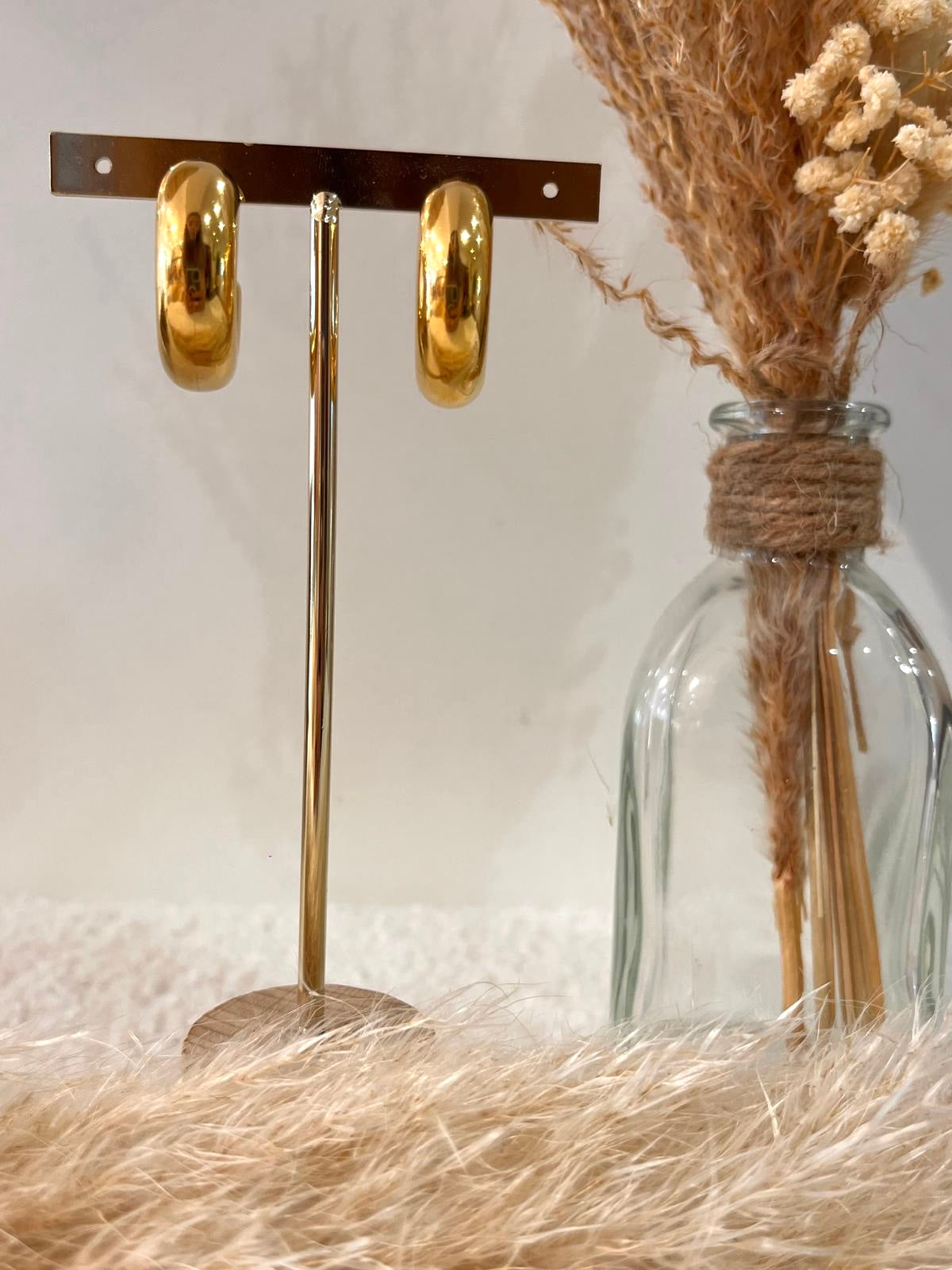 Boucles d’oreilles Hortense en acier inoxydable