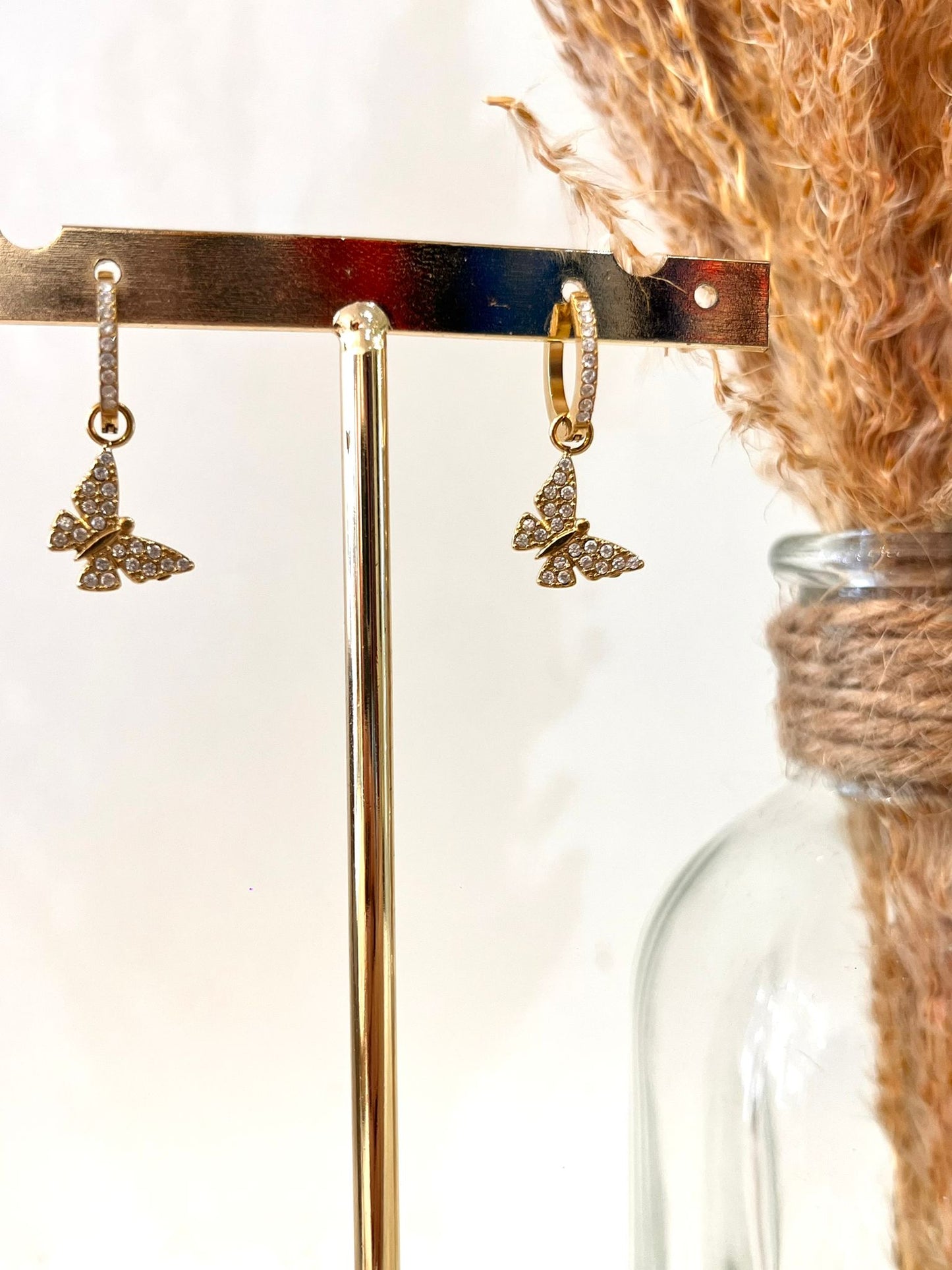 Boucles d’oreilles breloques Alma en acier inoxydable