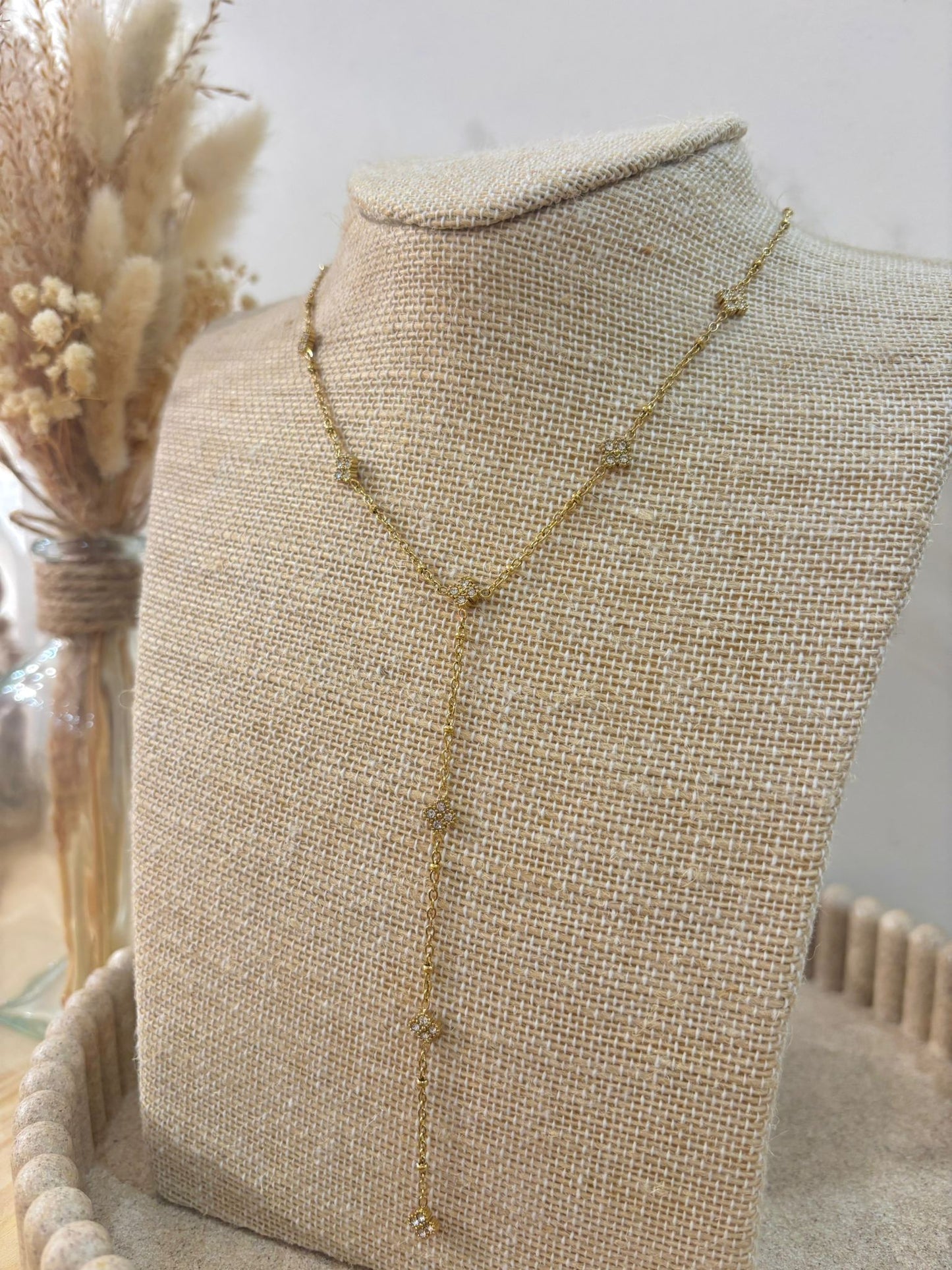 Collier Y Milie en acier inoxydable