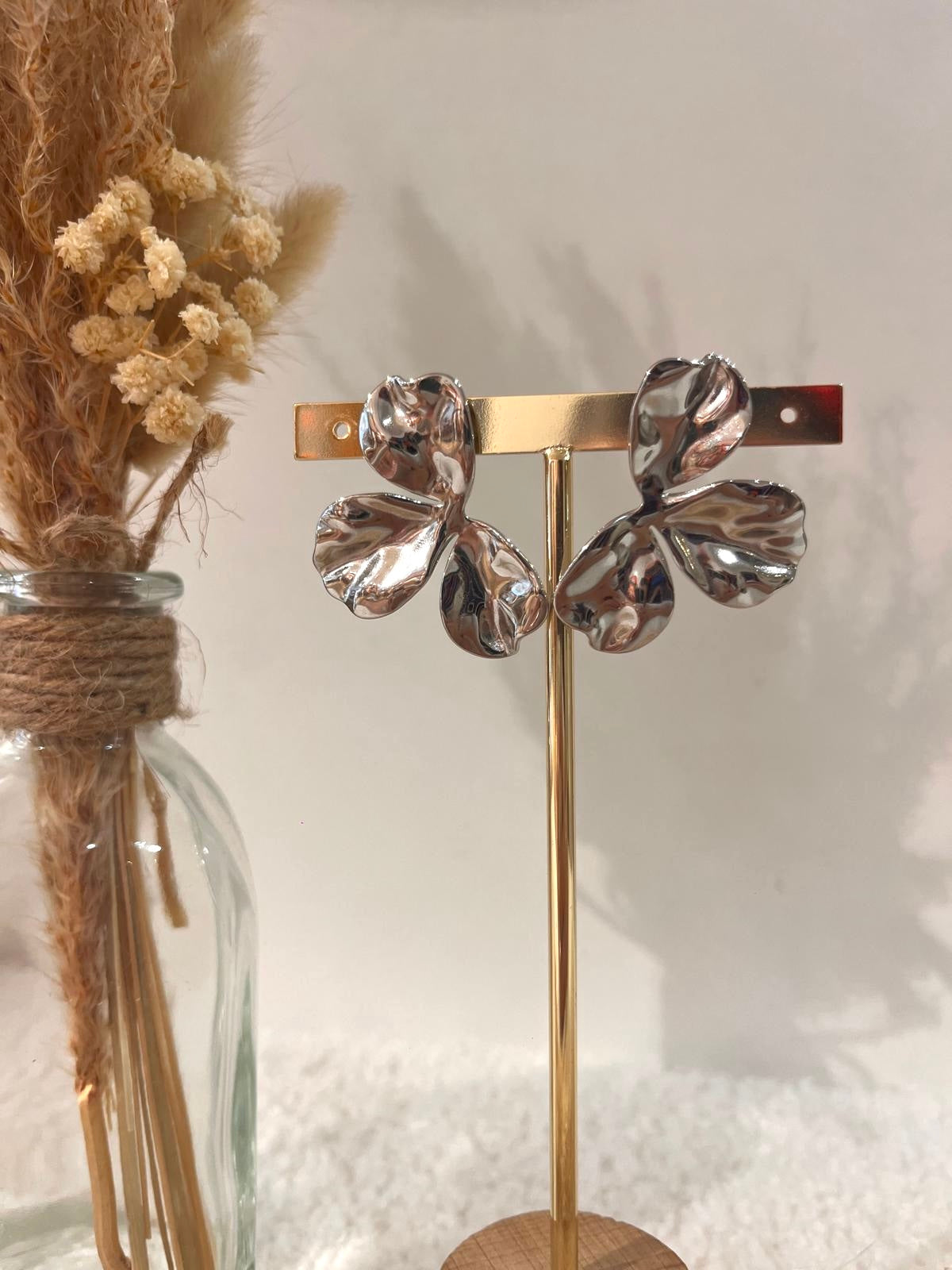 Boucles d’oreilles Corine en acier inoxydable