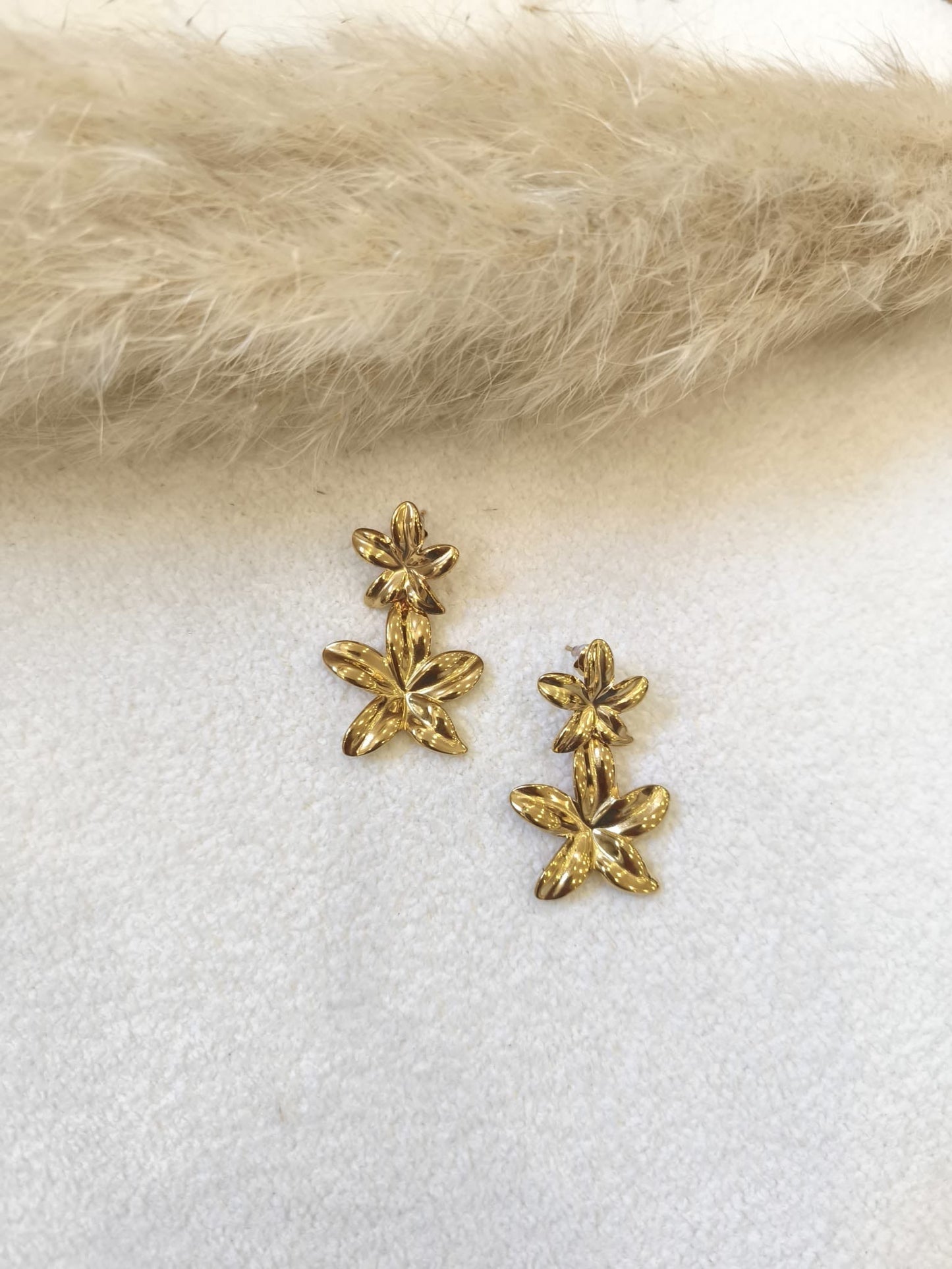 Boucles d'oreilles Amaya en acier inoxydable