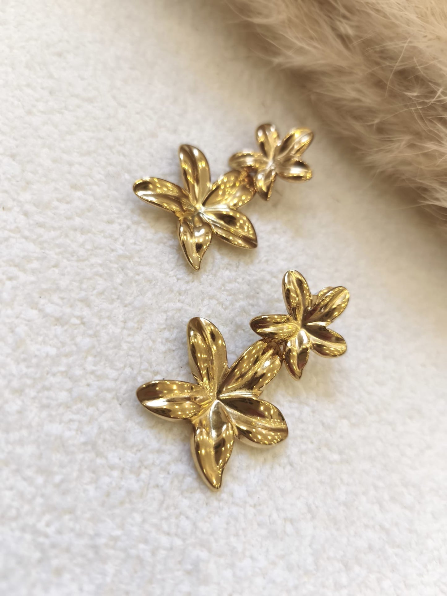 Boucles d'oreilles Amaya en acier inoxydable