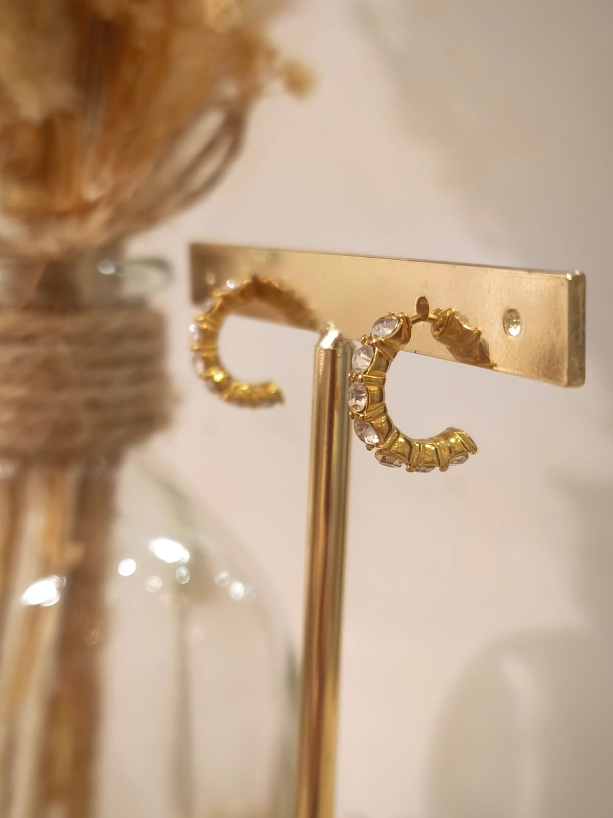 Boucles d'oreilles Amandine en acier inoxydable