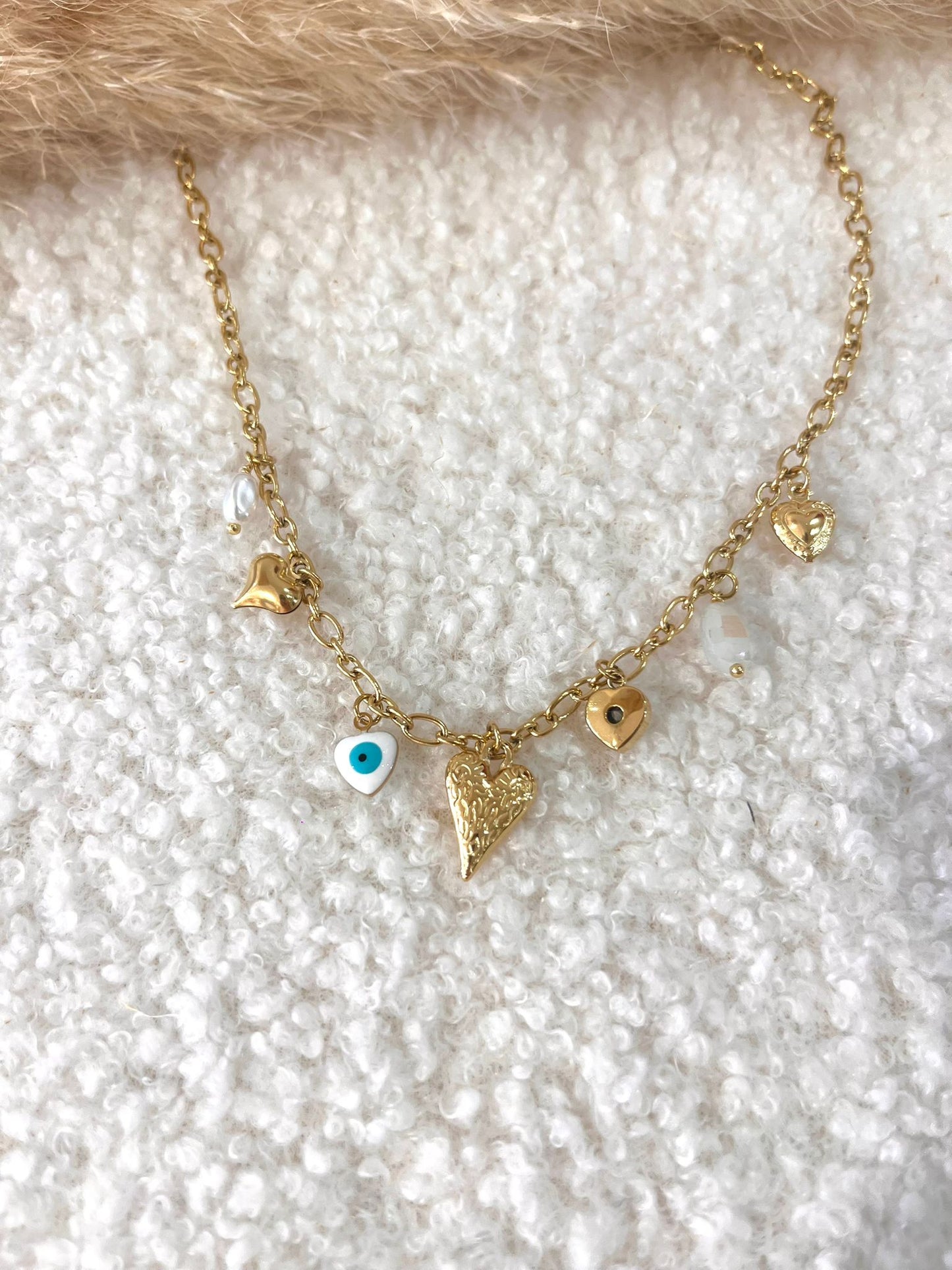 Collier à breloques Lalie en acier inoxydable