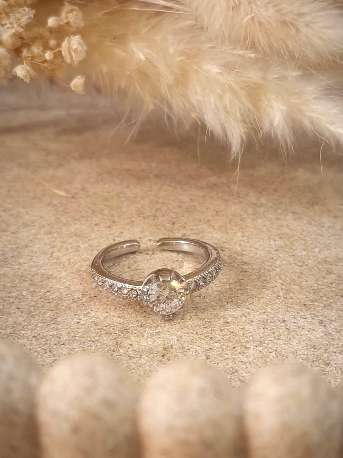 Bague de promesse Solene en acier inoxydable avec boîte