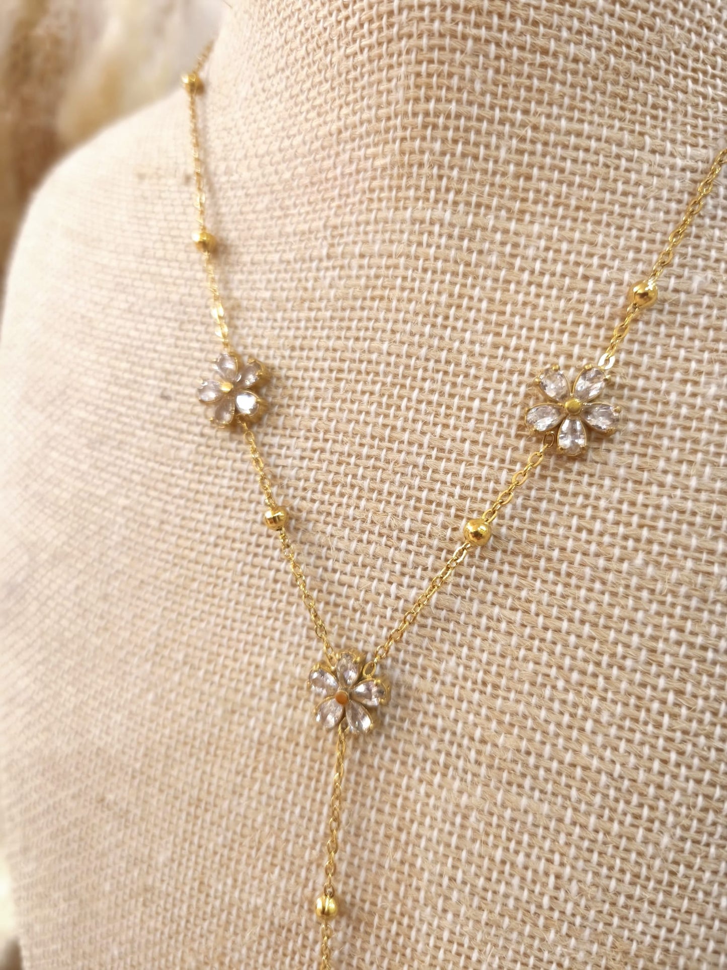 Collier Y Soraya en acier inoxydable