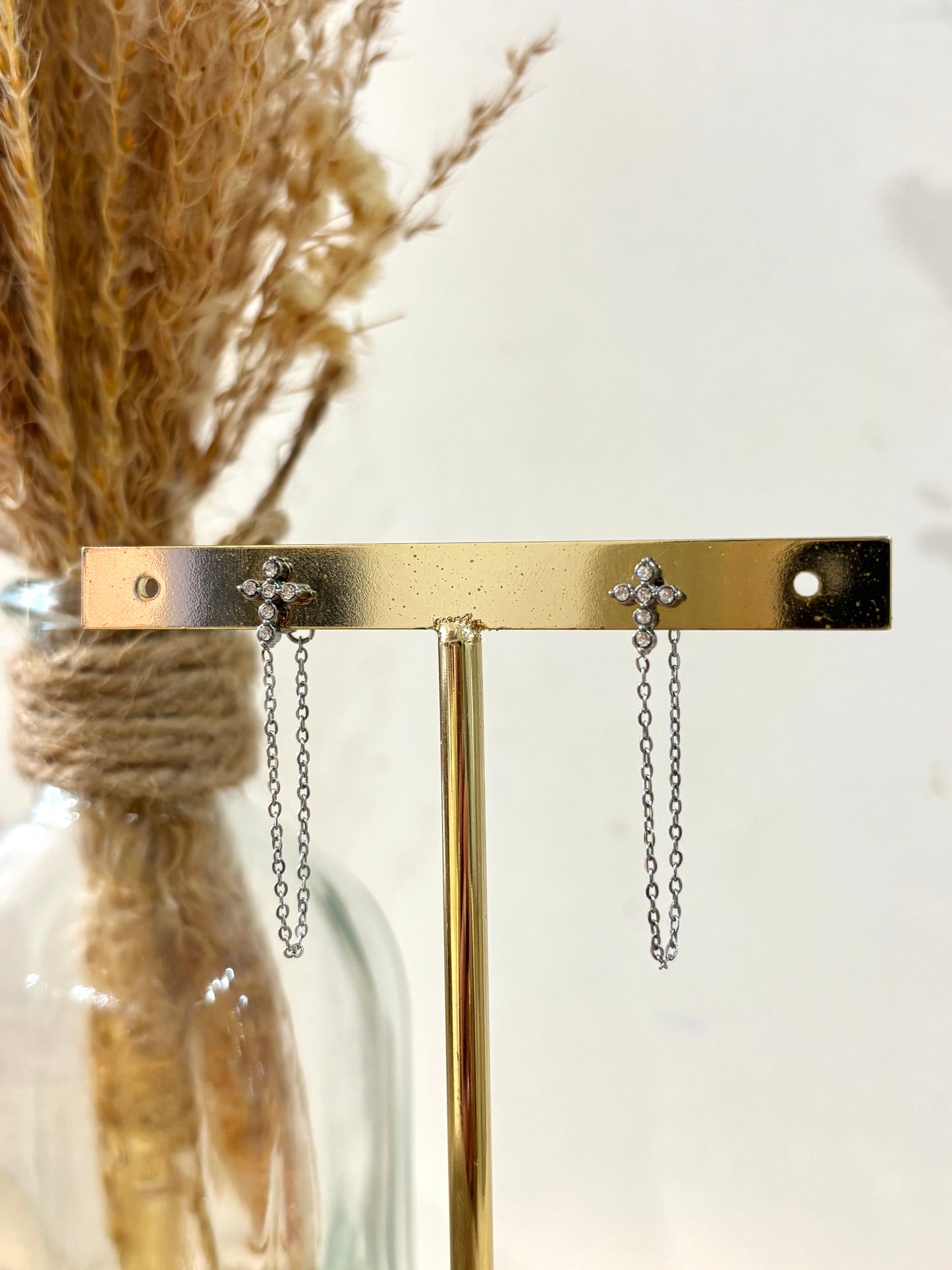 Boucles d’oreilles Isabelle en acier inoxydable