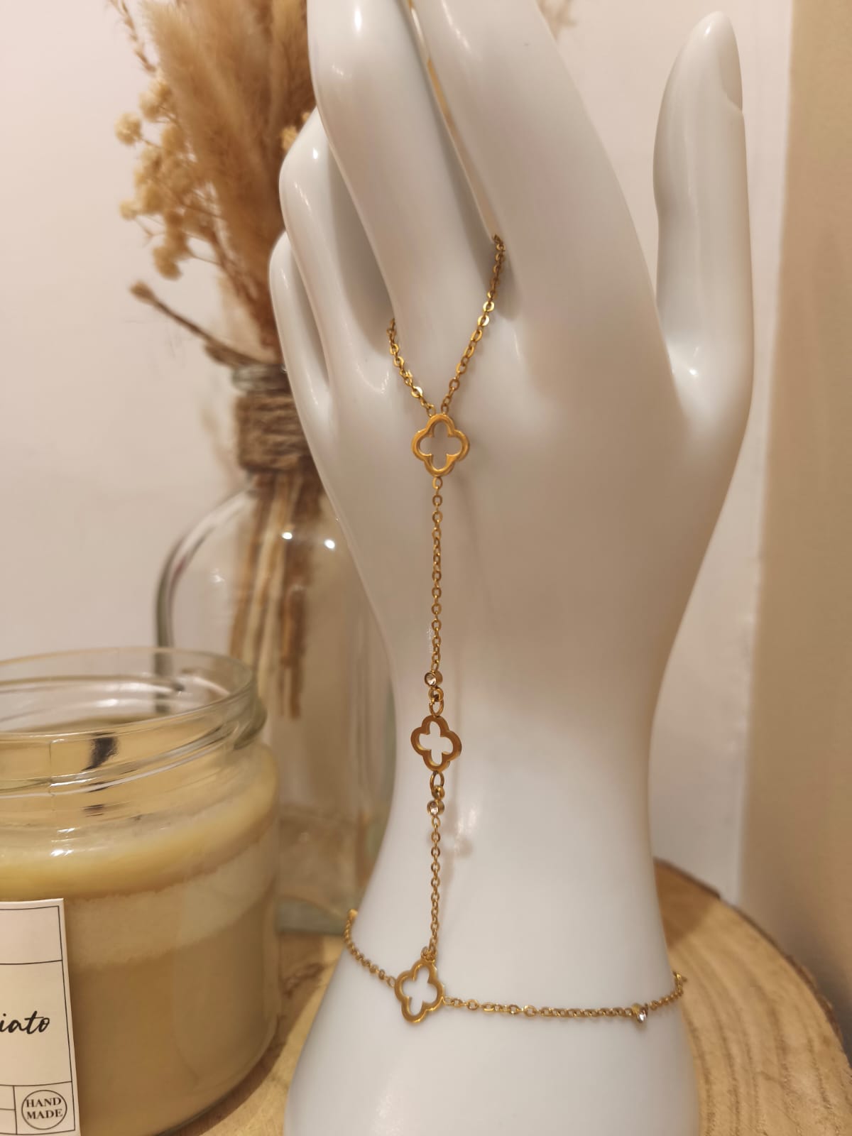 Chaîne de main Livia en acier inoxydable