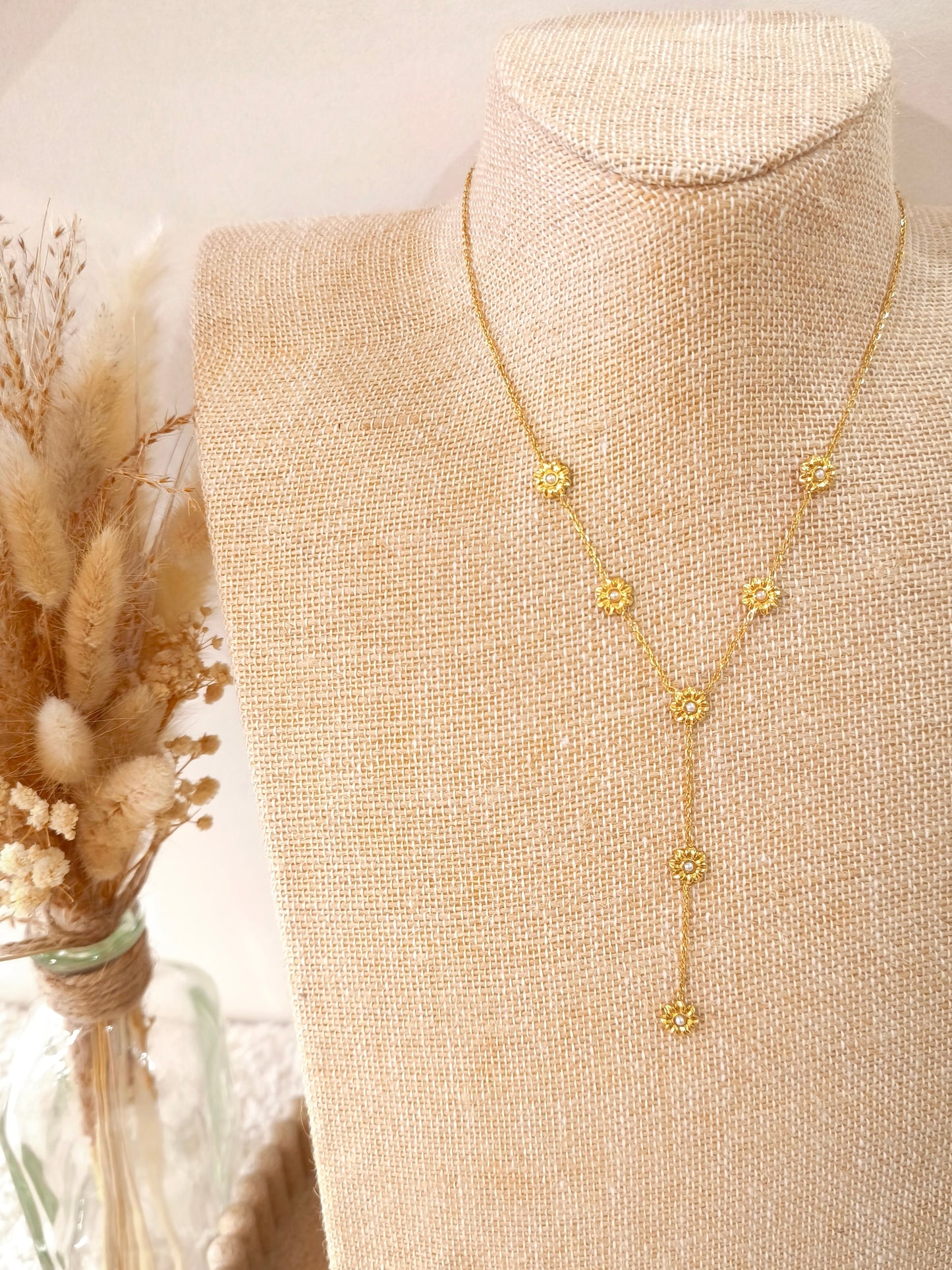 Collier Y Augustine en acier inoxydable