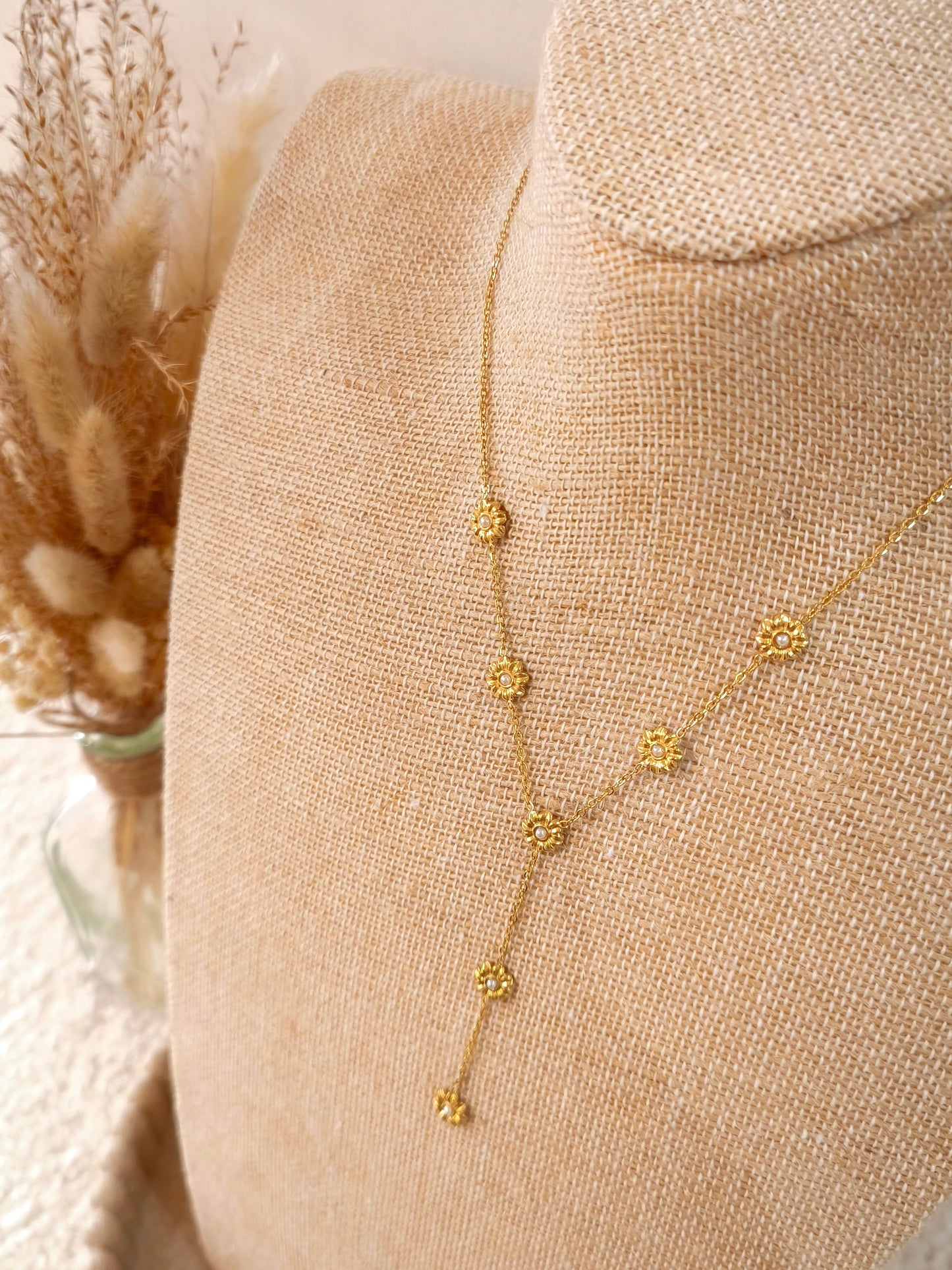 Collier Y Augustine en acier inoxydable