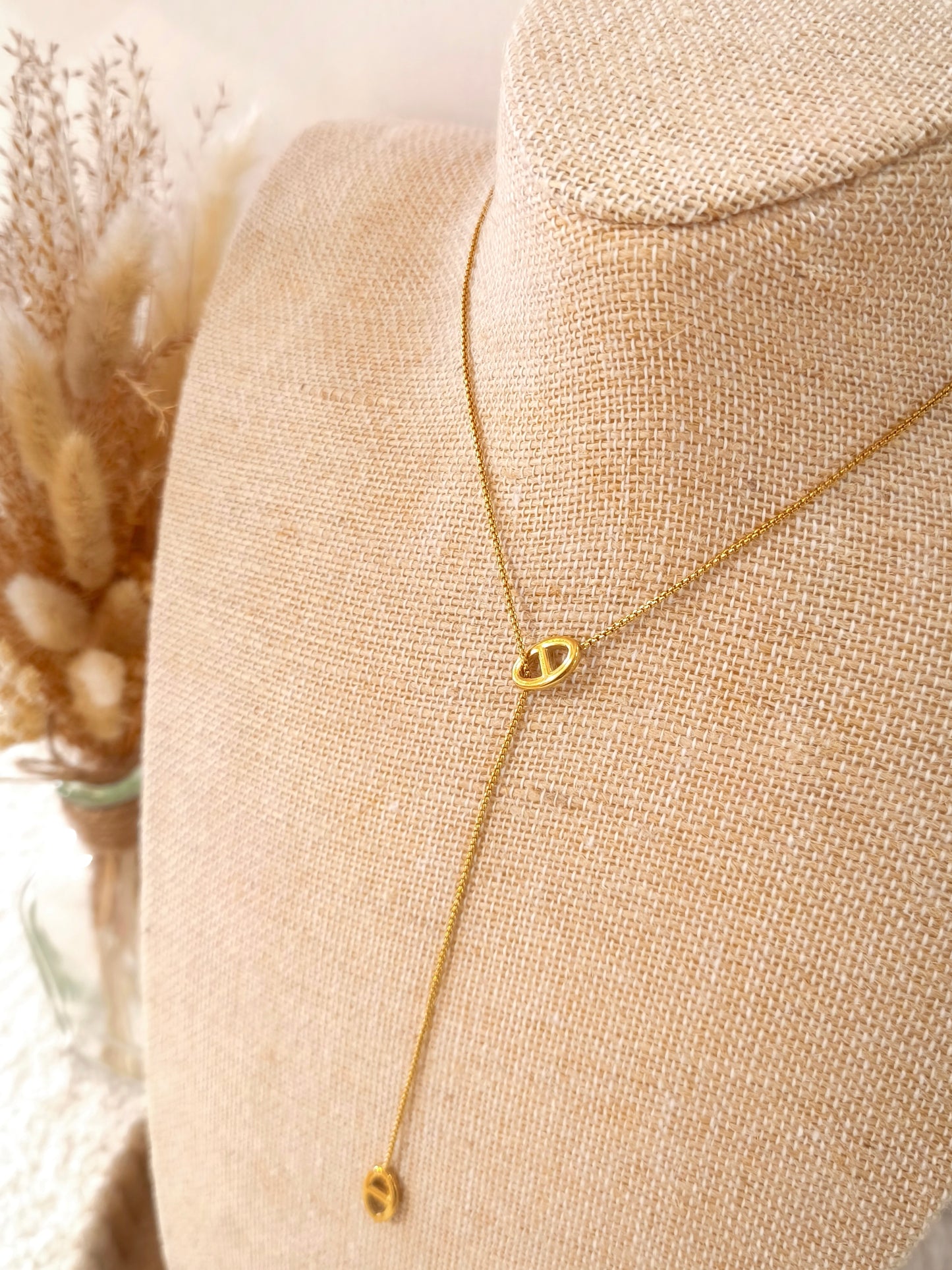 Collier Y best seller Maelisse en acier inoxydable