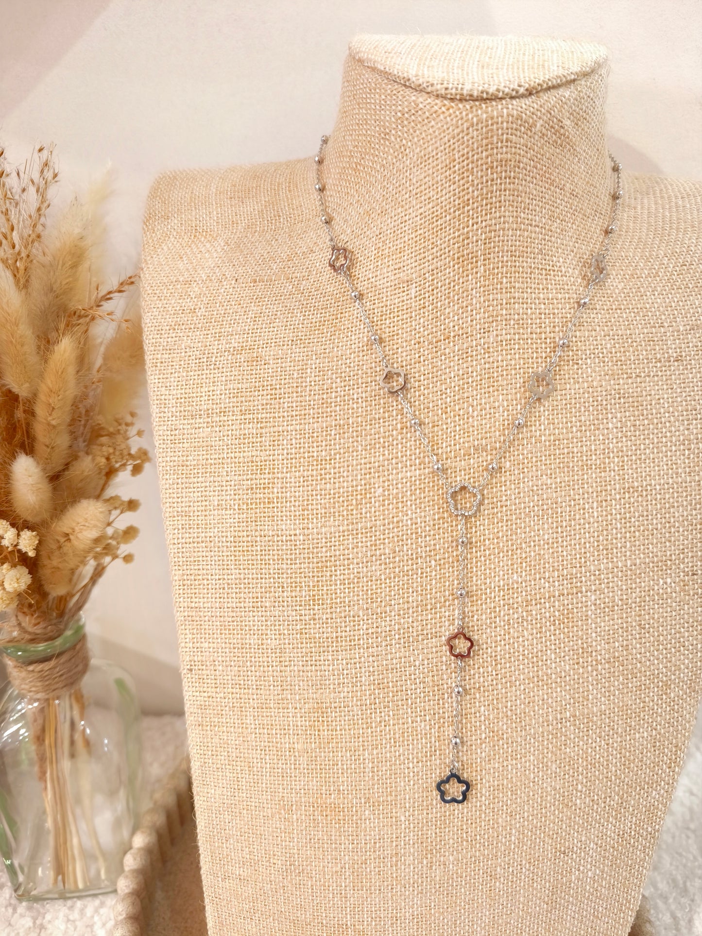 Collier Y Apolline en acier inoxydable