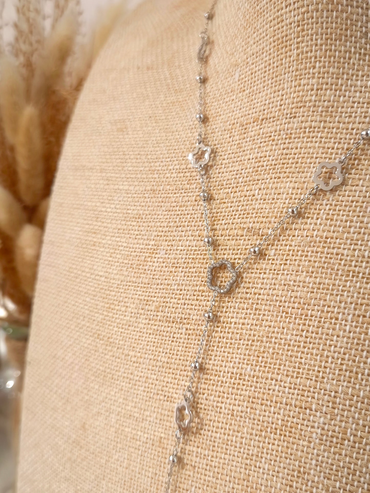 Collier Y Apolline en acier inoxydable