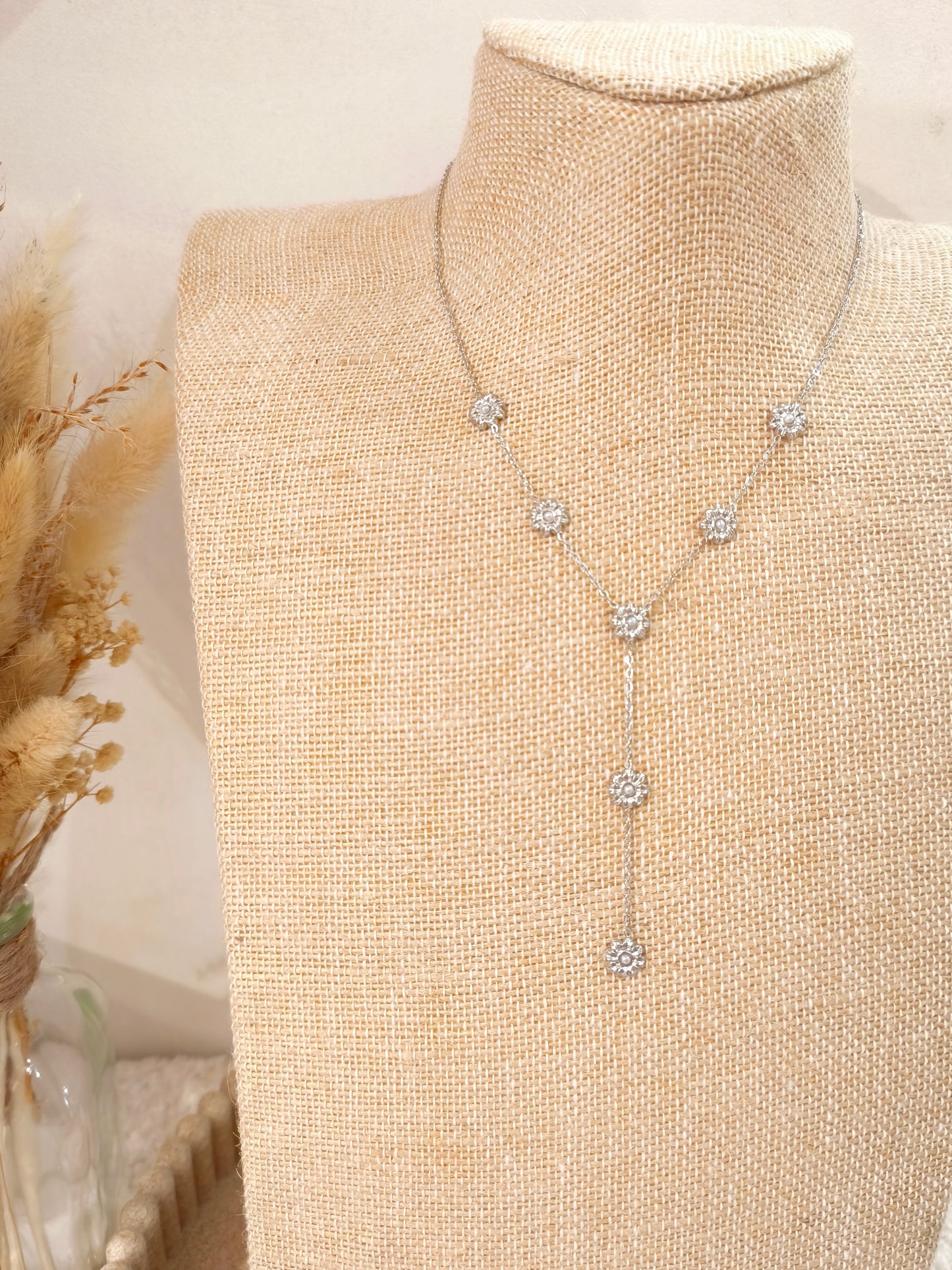 Collier Y Augustine en acier inoxydable
