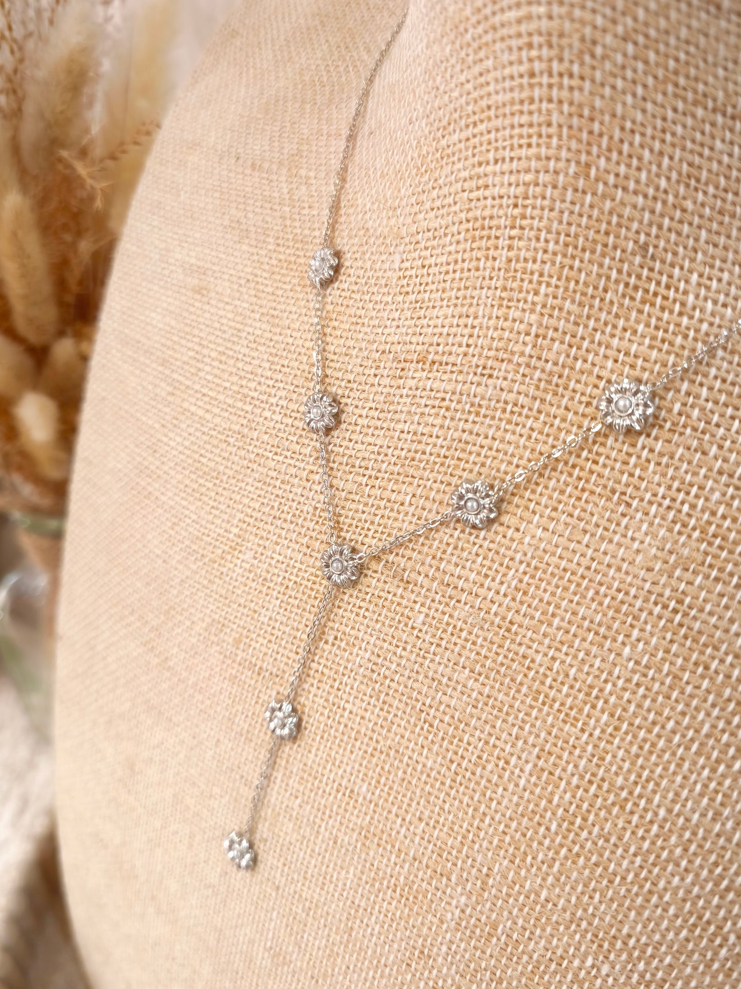 Collier Y Augustine en acier inoxydable