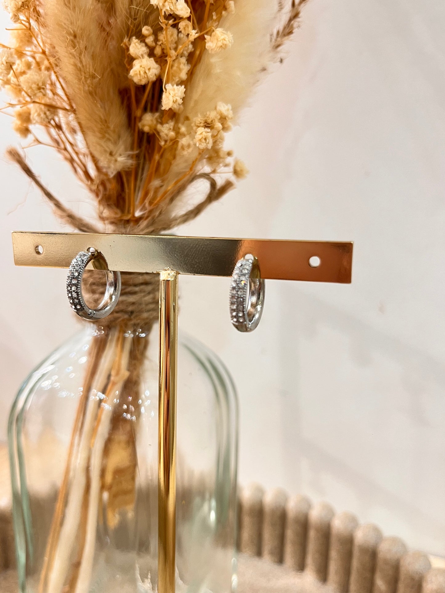 Boucles d’oreilles Rosalie en acier inoxydable