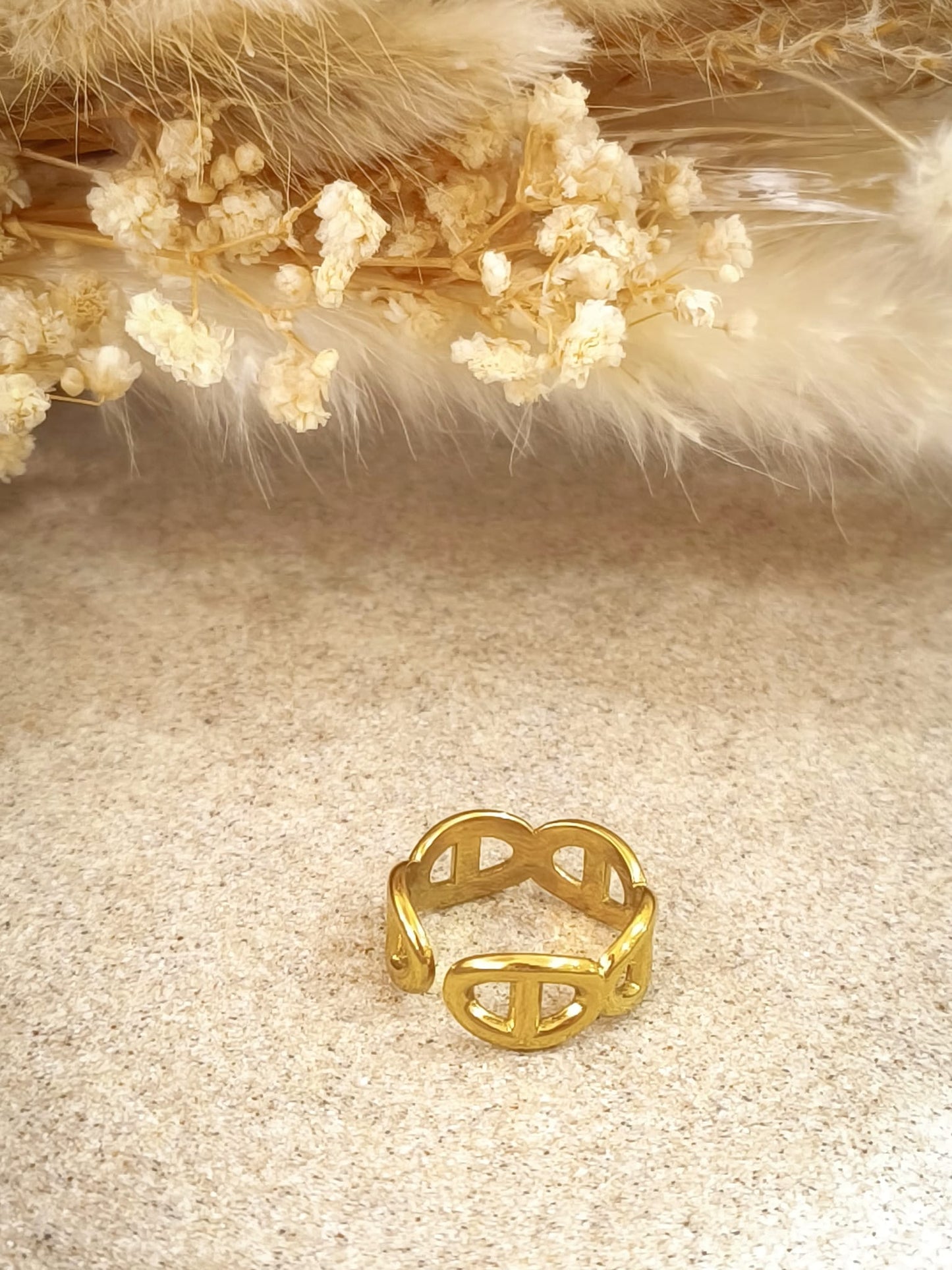 Bague en acier inoxydable Lyria