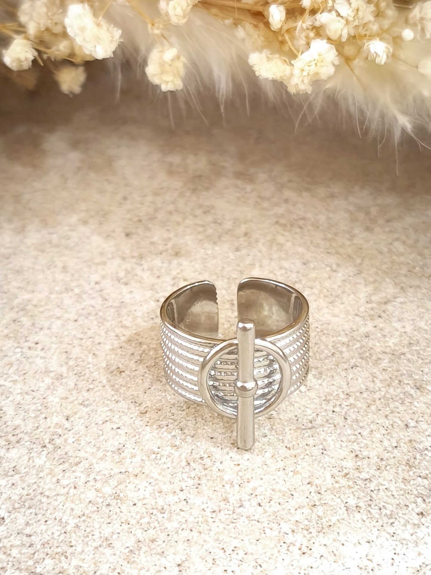 Bague en acier inoxydable Sirena