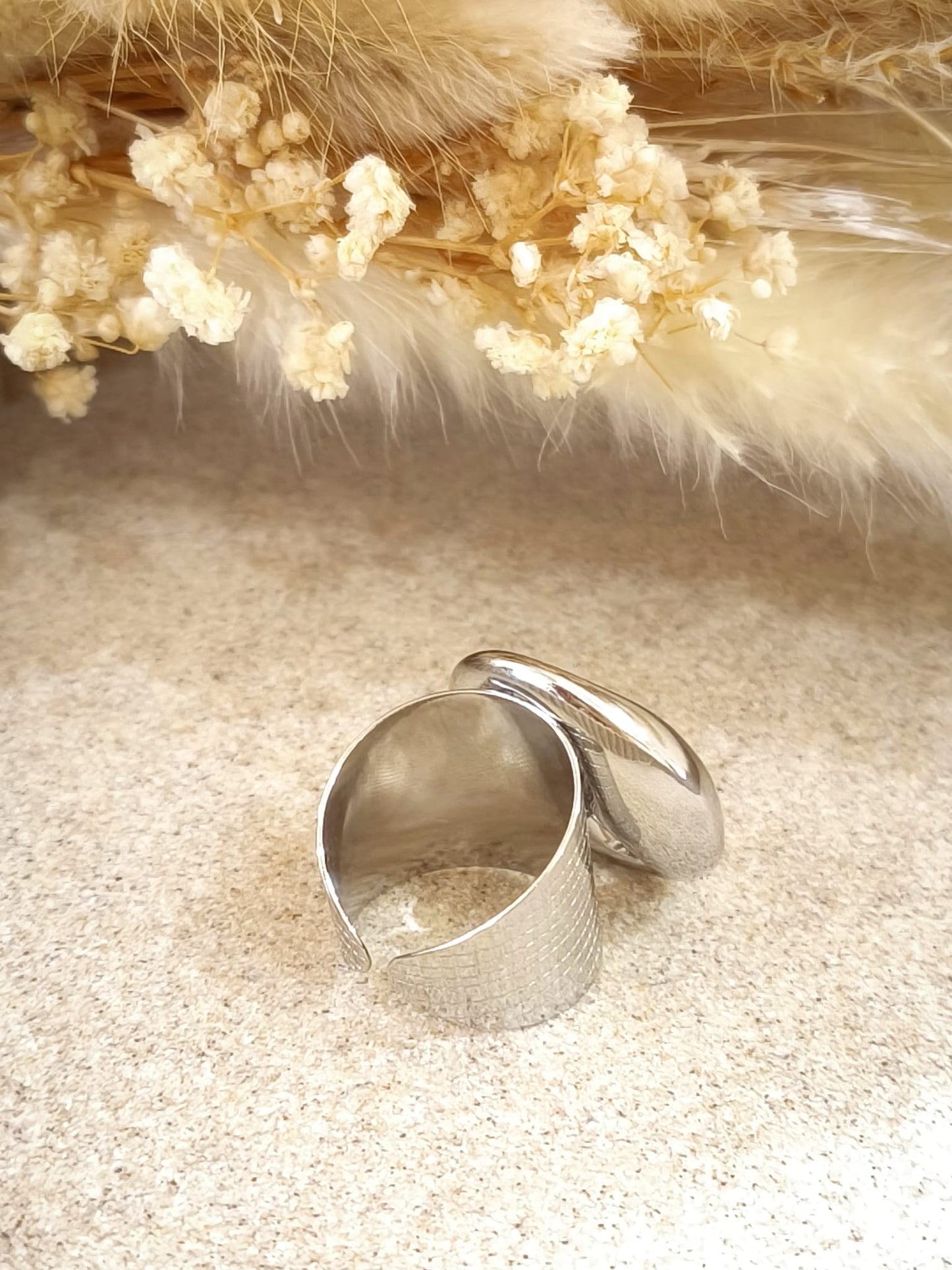 Bague en acier inoxydable Nyméria