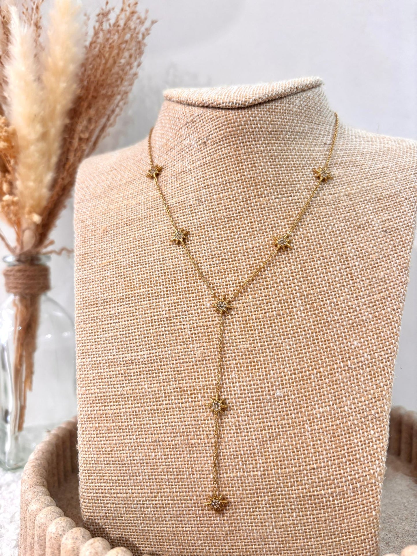 Collier Y best seller Florine en acier inoxydable