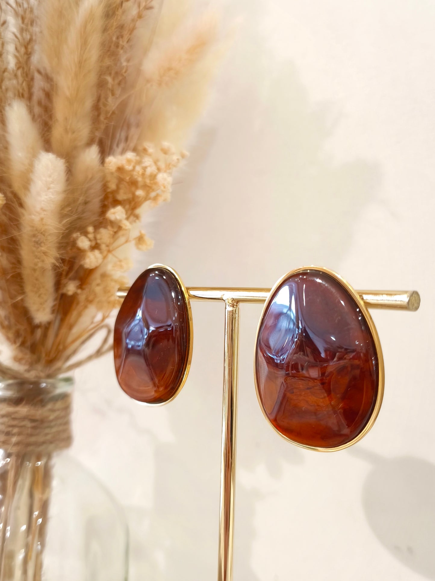 Boucles d'oreilles en acier inoxydable Amery