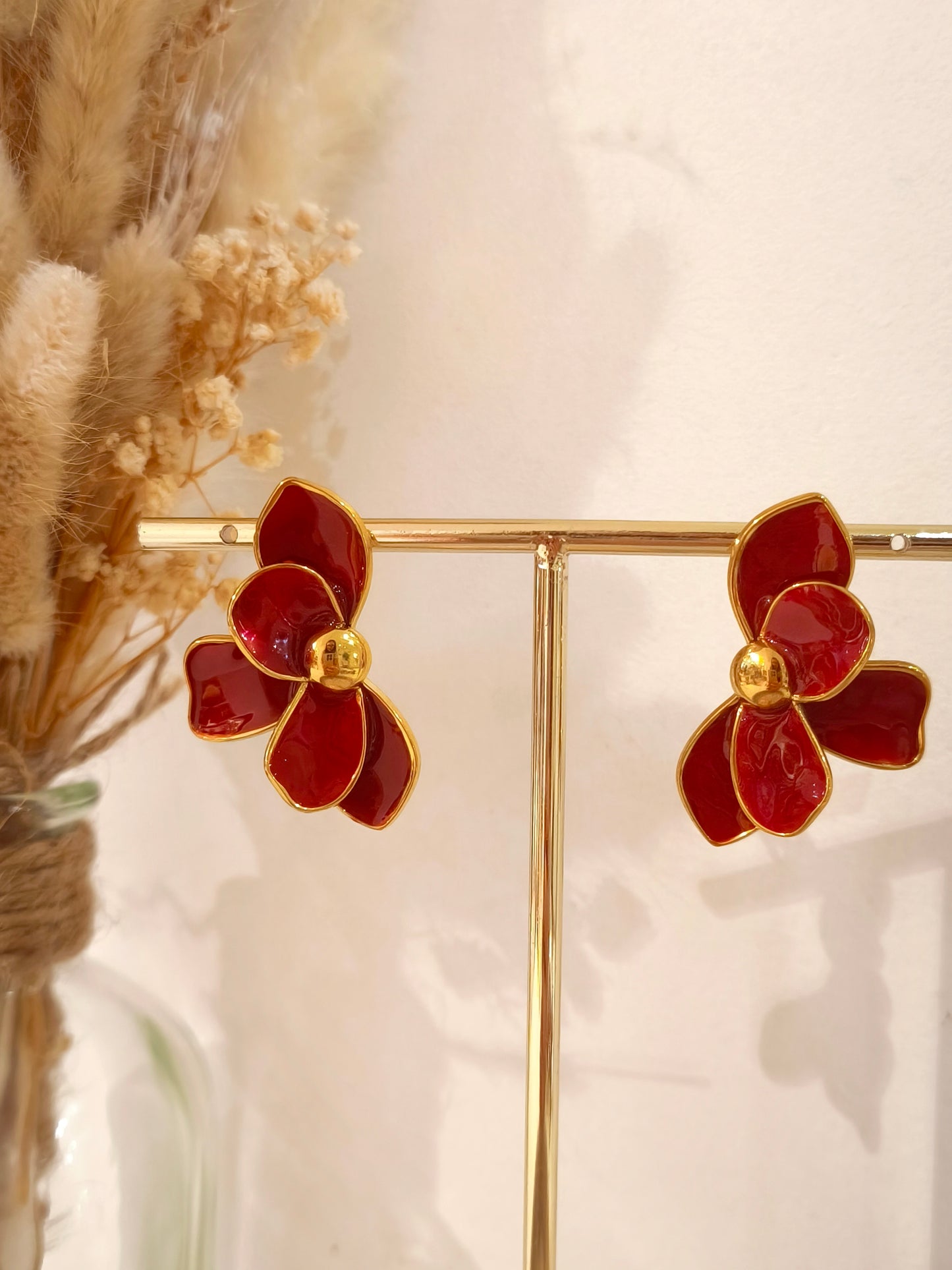 Boucles d’oreilles Constance en acier inoxydable