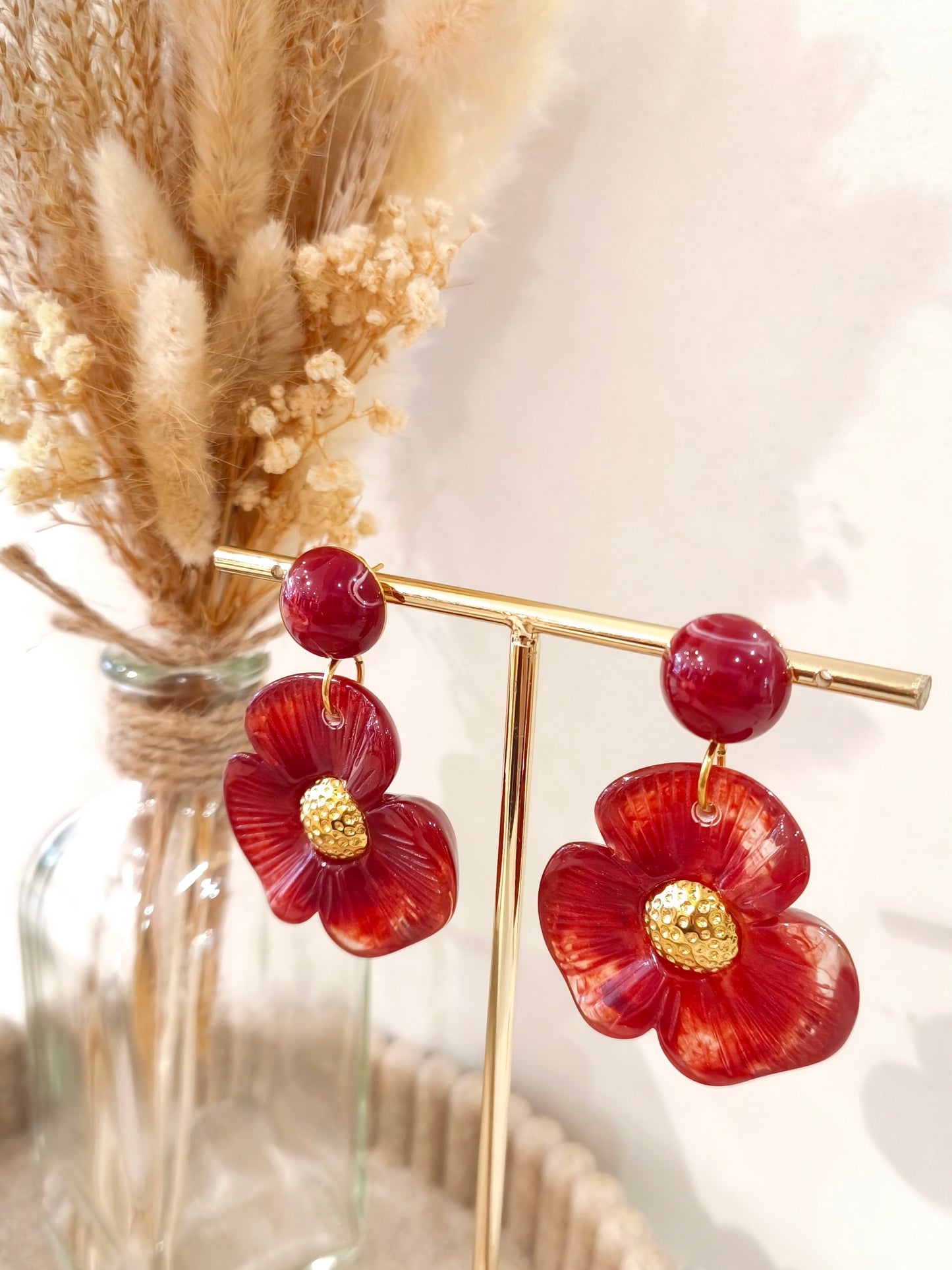 Boucles d’oreilles Amandine en acier inoxydable