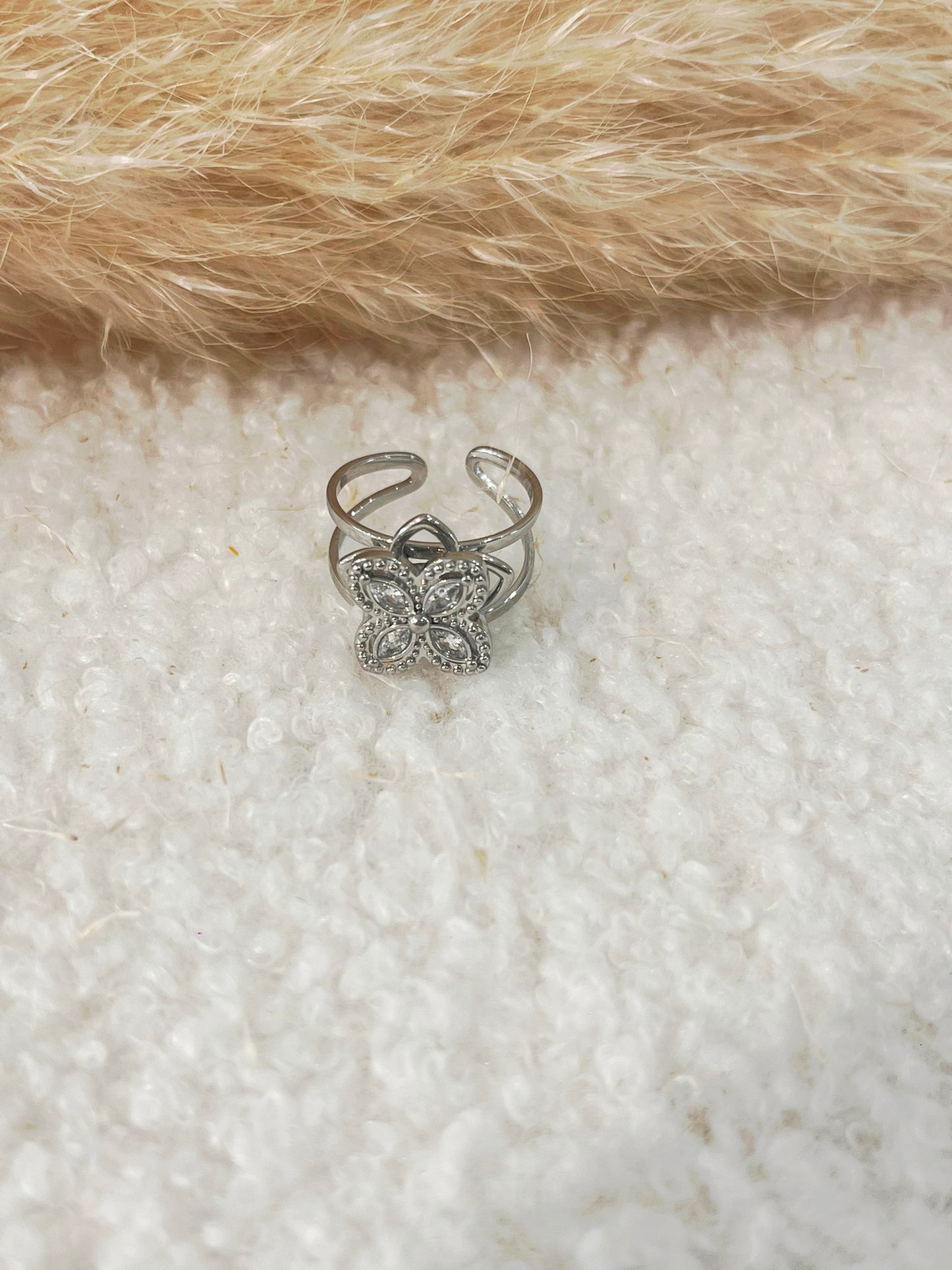 Bague Aura anti-stress en acier