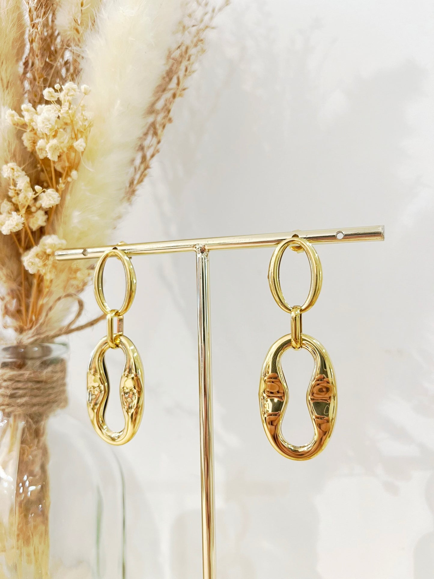 Boucles d'oreilles best seller Bertille en acier inoxydable