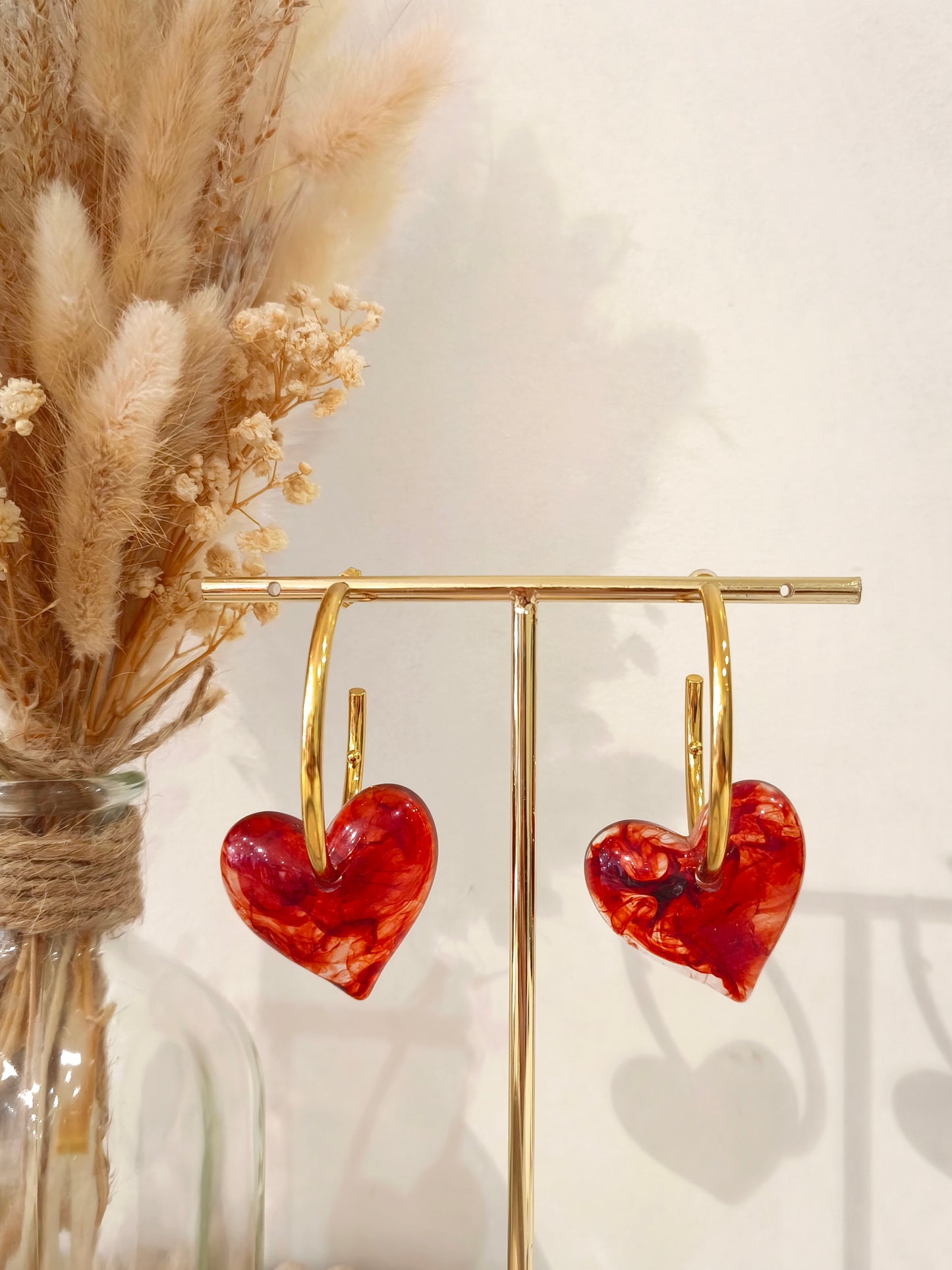 Boucles d'oreilles Eryne en acier
