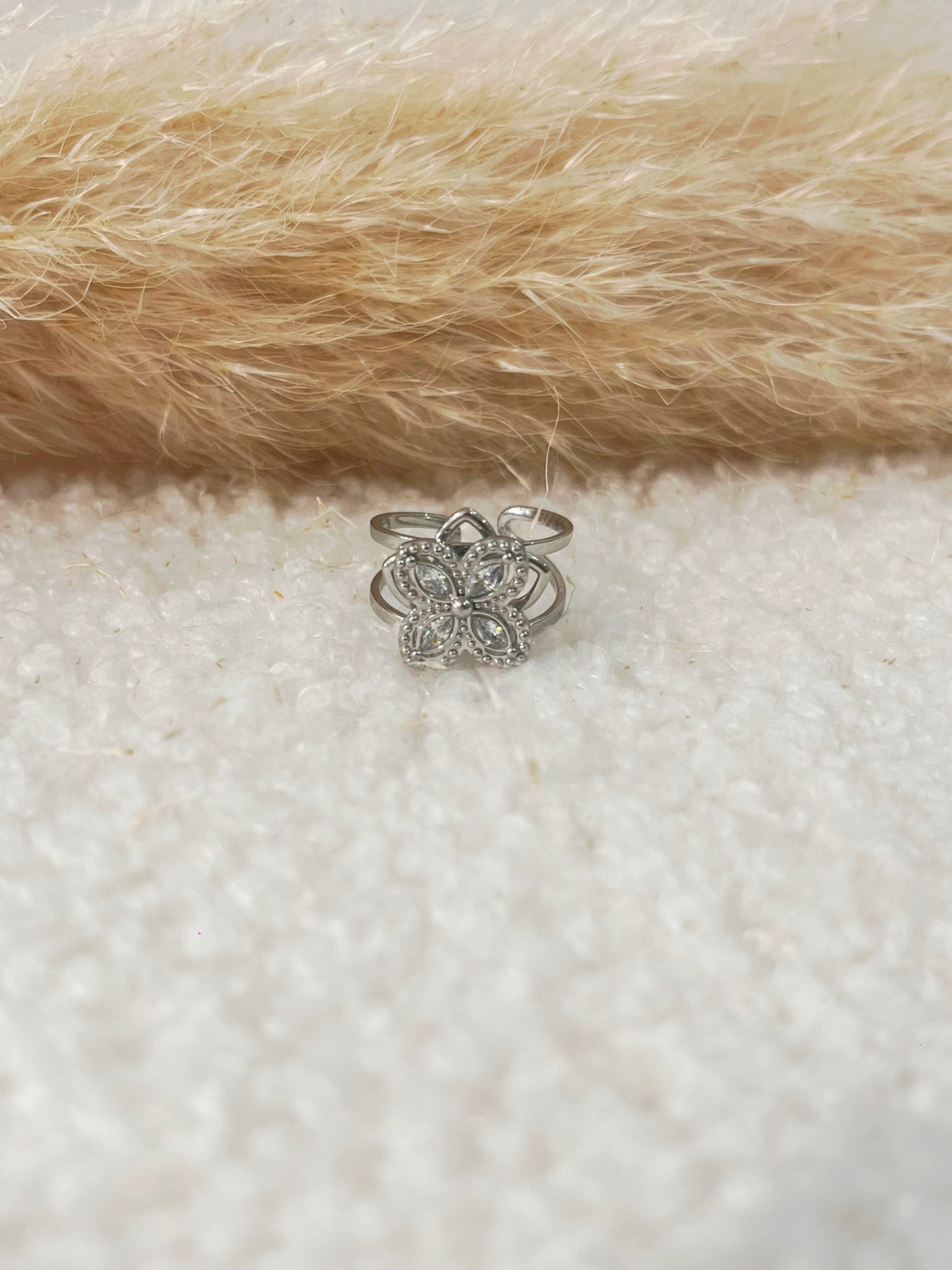 Bague Aura anti-stress en acier