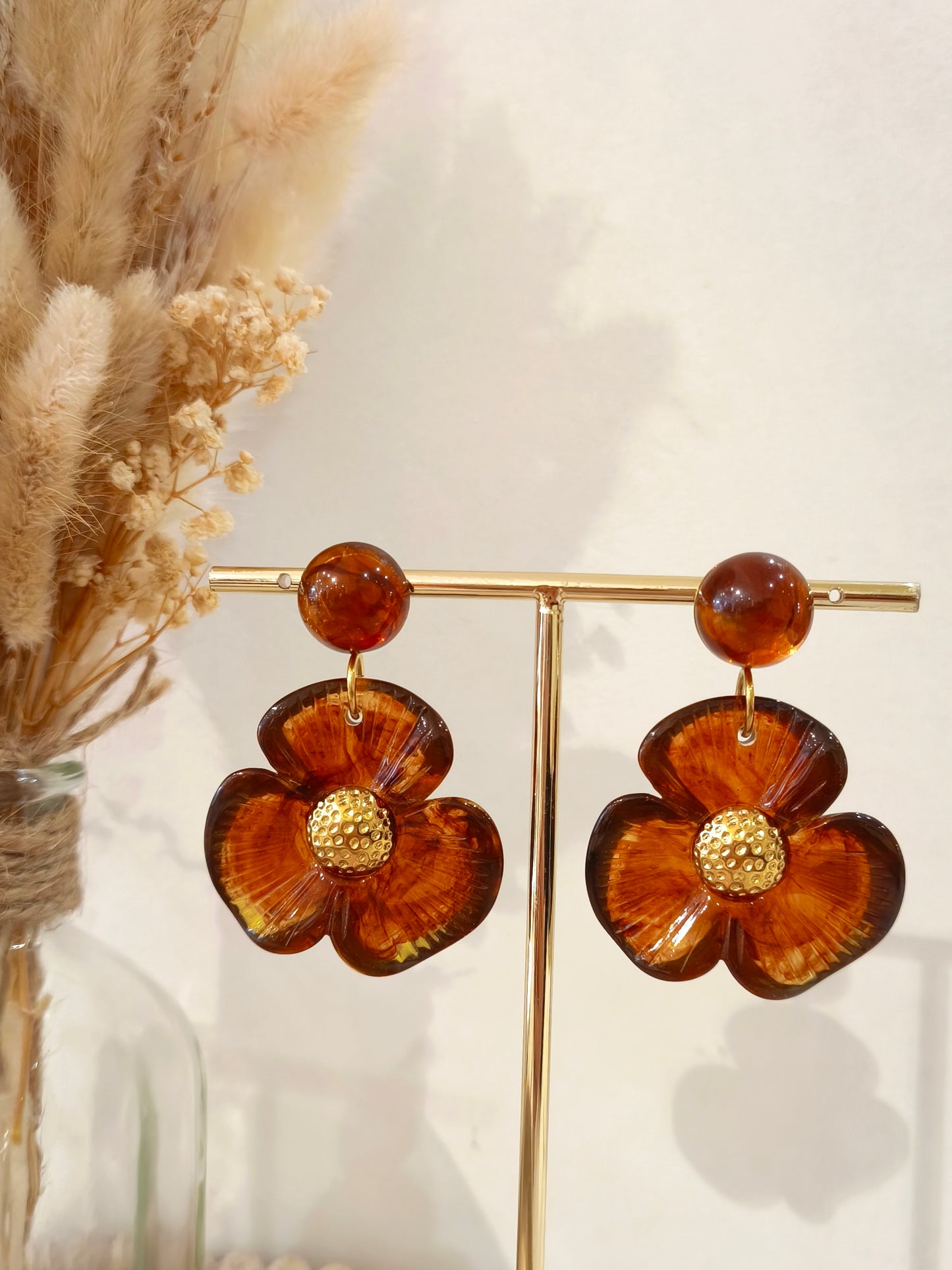 Boucles d’oreilles Amandine en acier inoxydable
