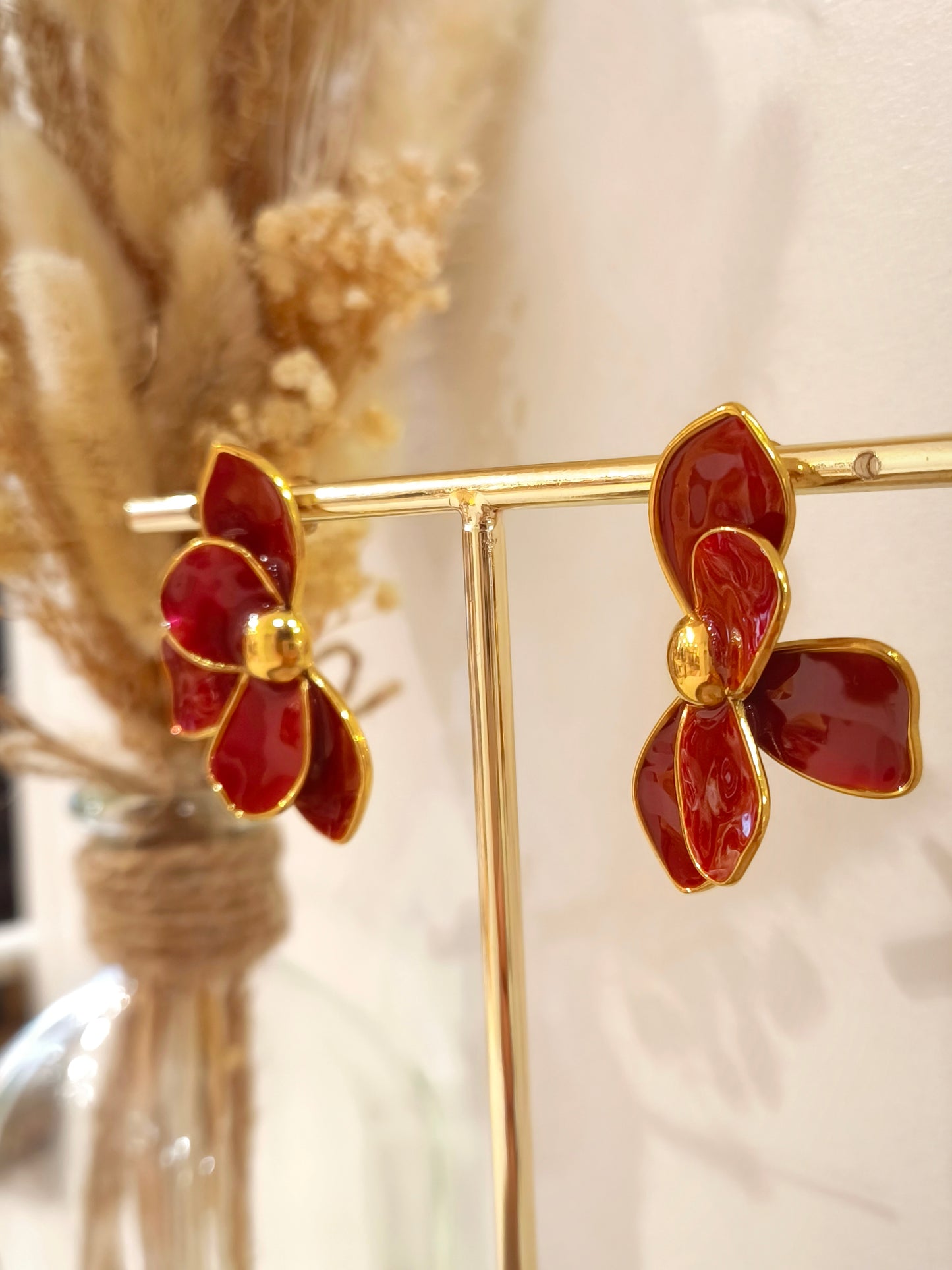 Boucles d’oreilles Constance en acier inoxydable