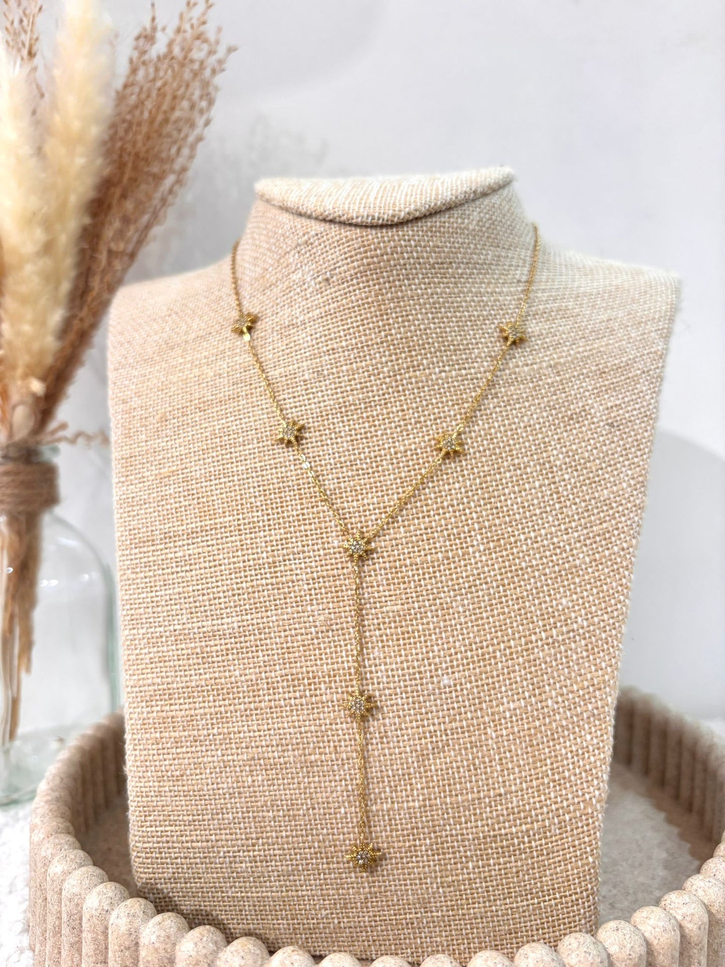 Collier Y best seller Florine en acier inoxydable