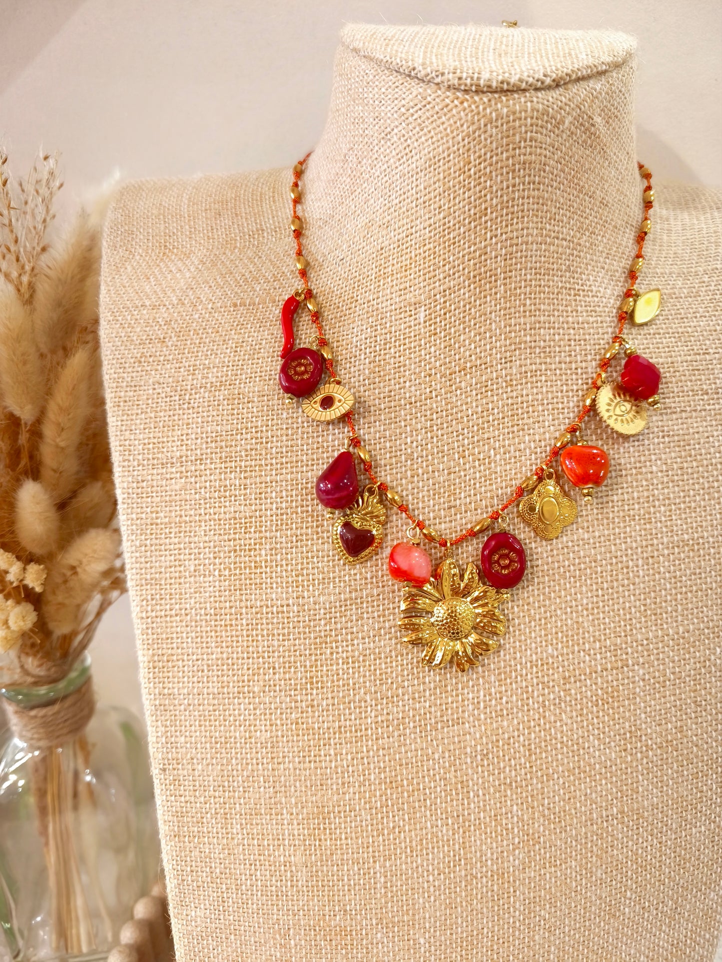 Collier à breloques Tom en acier inoxydable