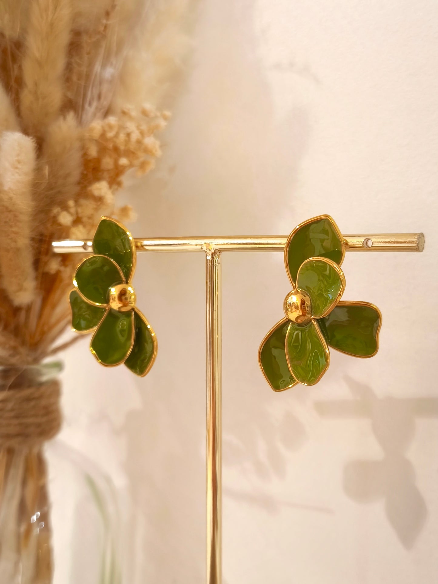 Boucles d’oreilles Constance en acier inoxydable
