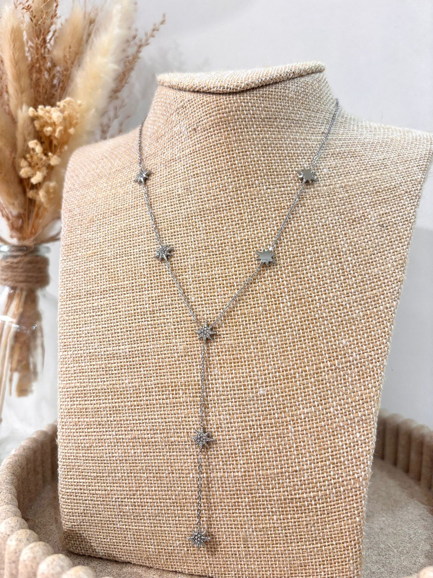 Collier Y best seller Florine en acier inoxydable