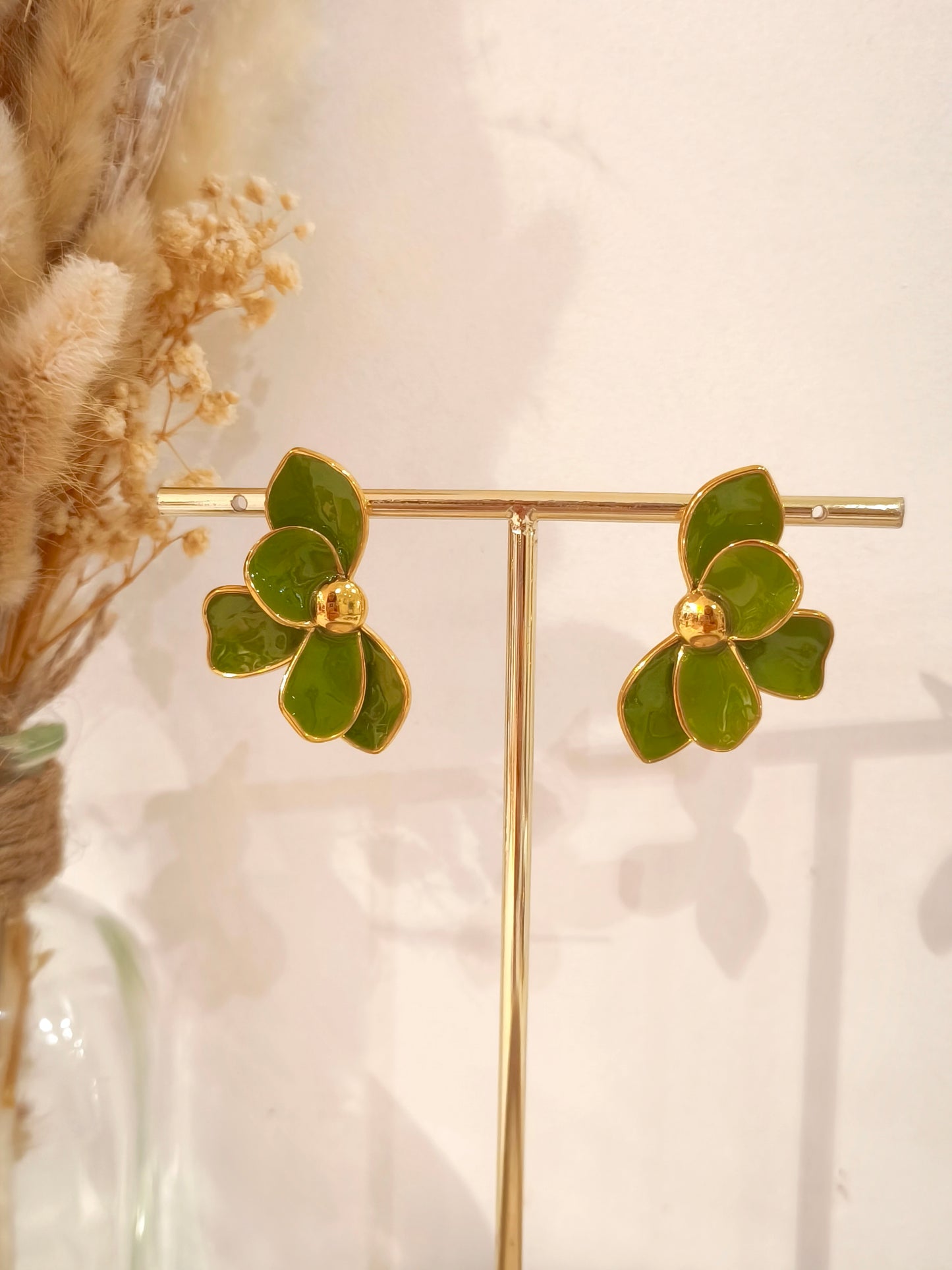 Boucles d’oreilles Constance en acier inoxydable