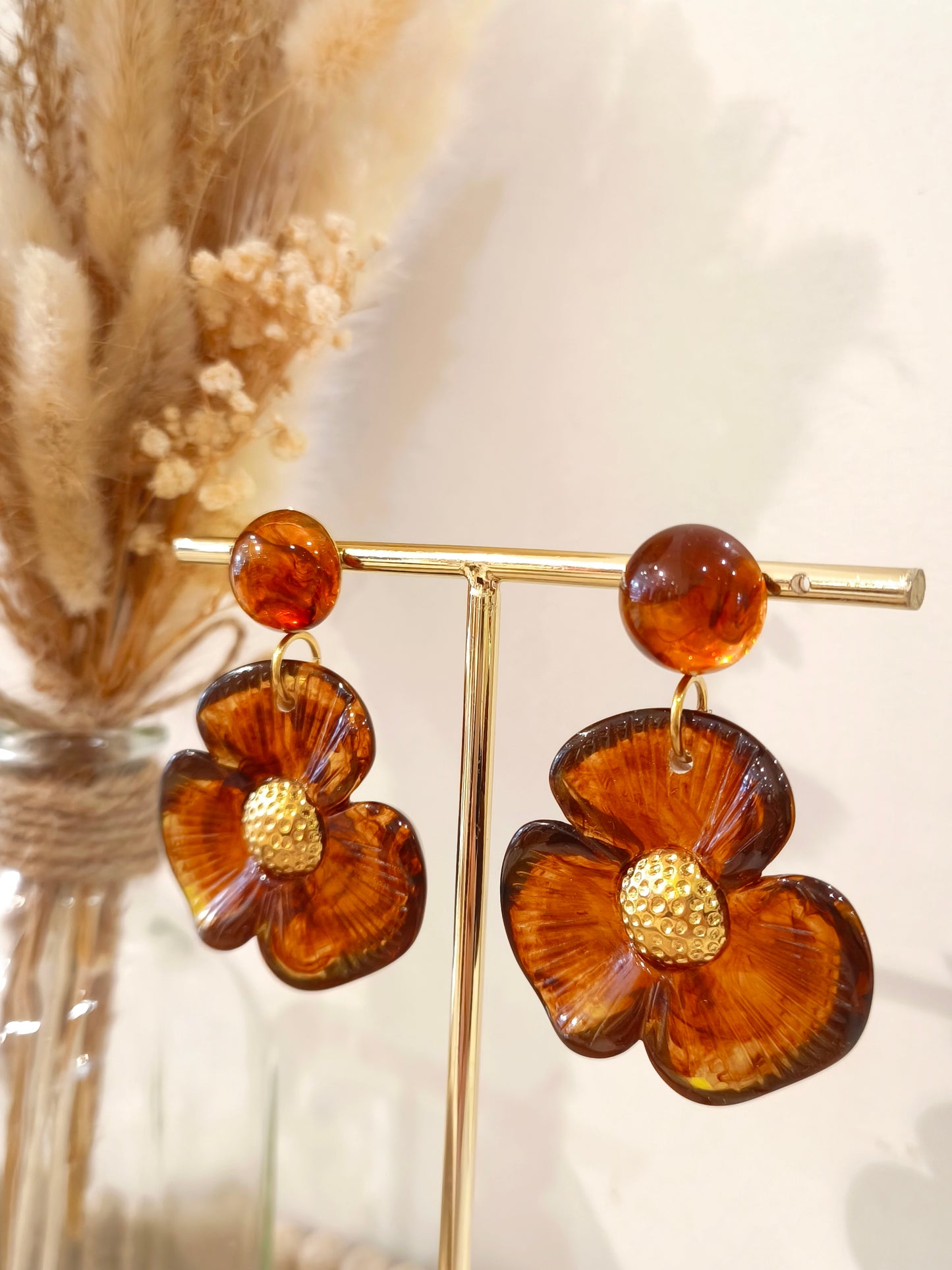 Boucles d’oreilles Amandine en acier inoxydable
