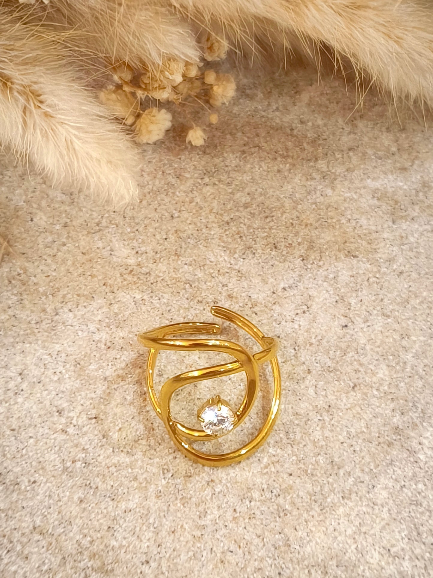 Bague Almudena en acier inoxydable