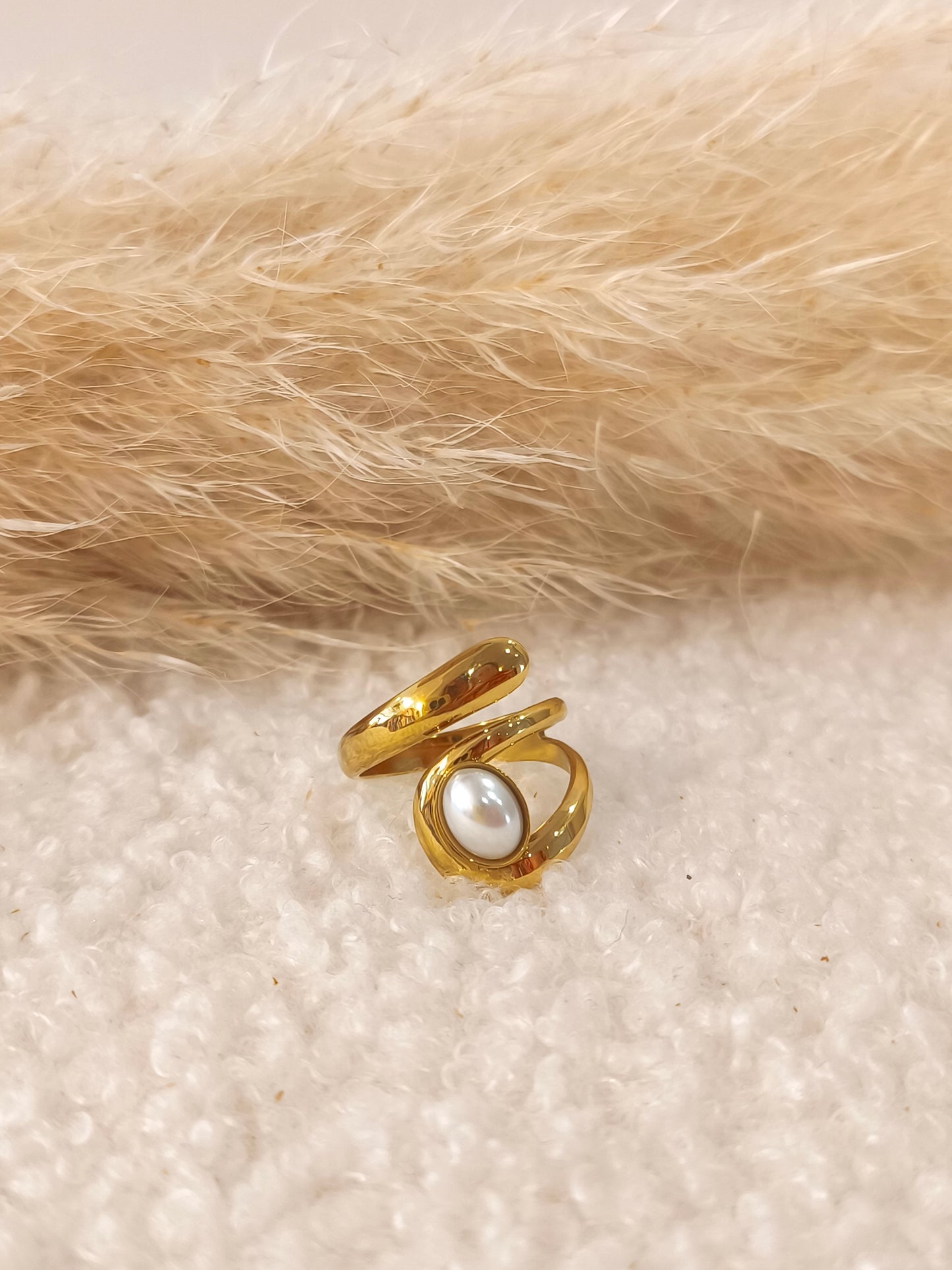 Bague Nahia en acier inoxydable