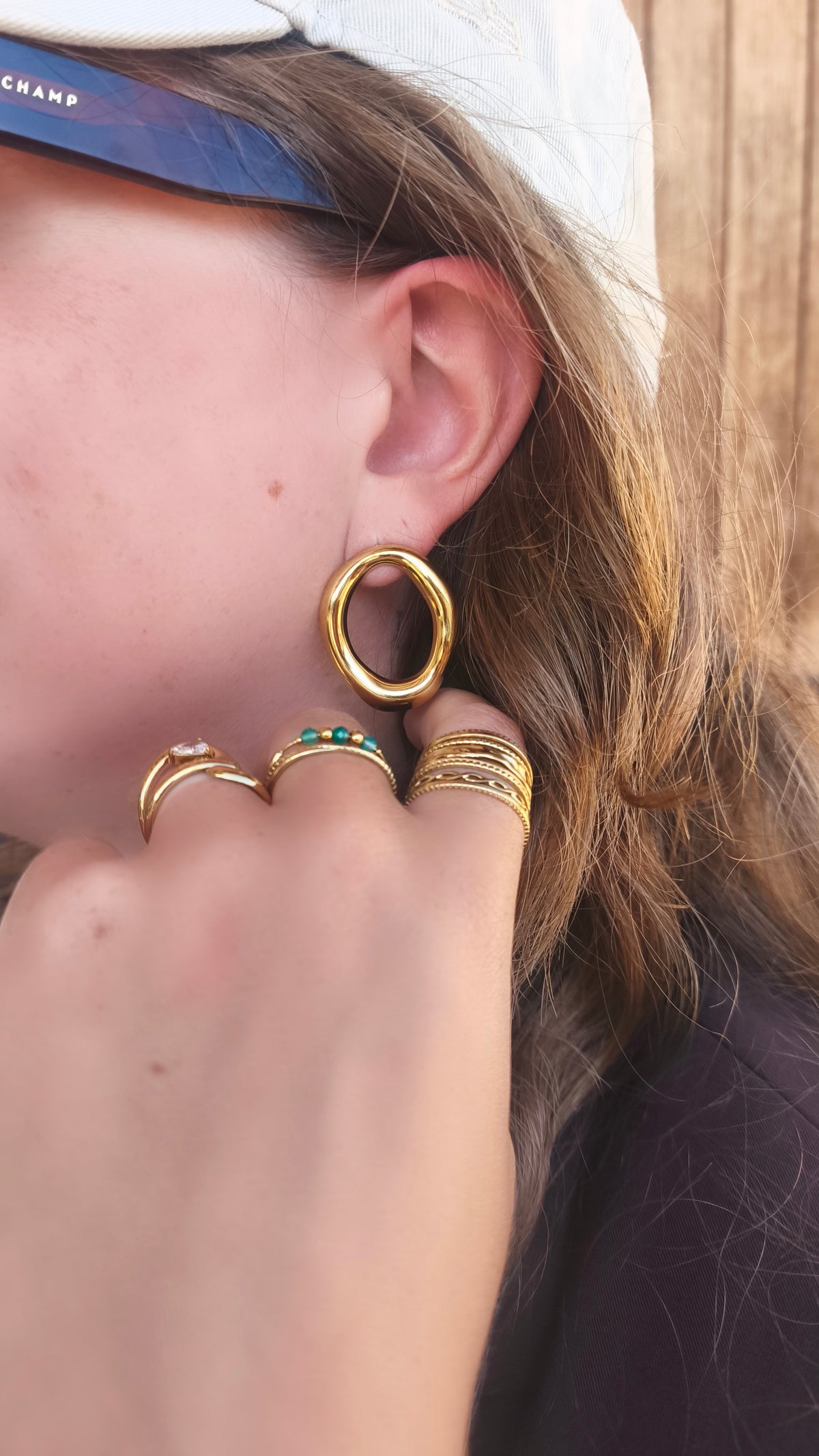 Boucles d'oreilles en acier