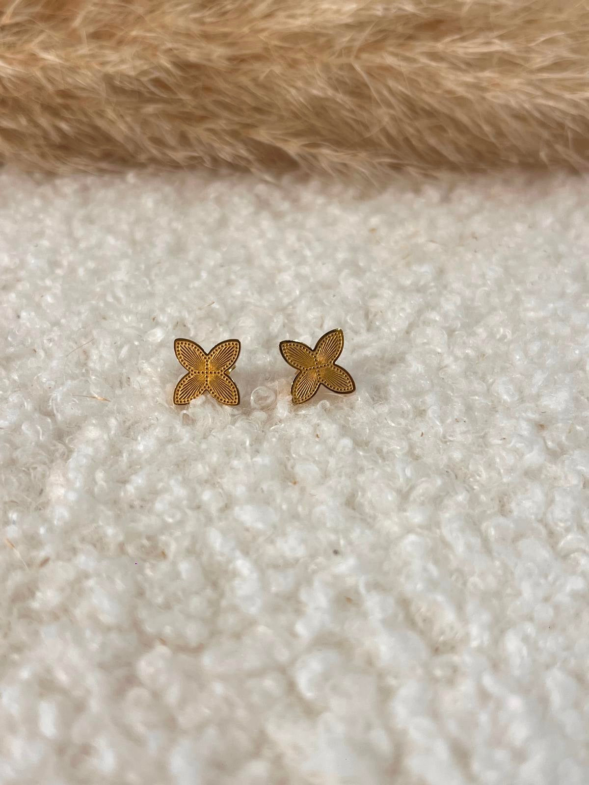 Puces d’oreilles Clarisse en acier inoxydable