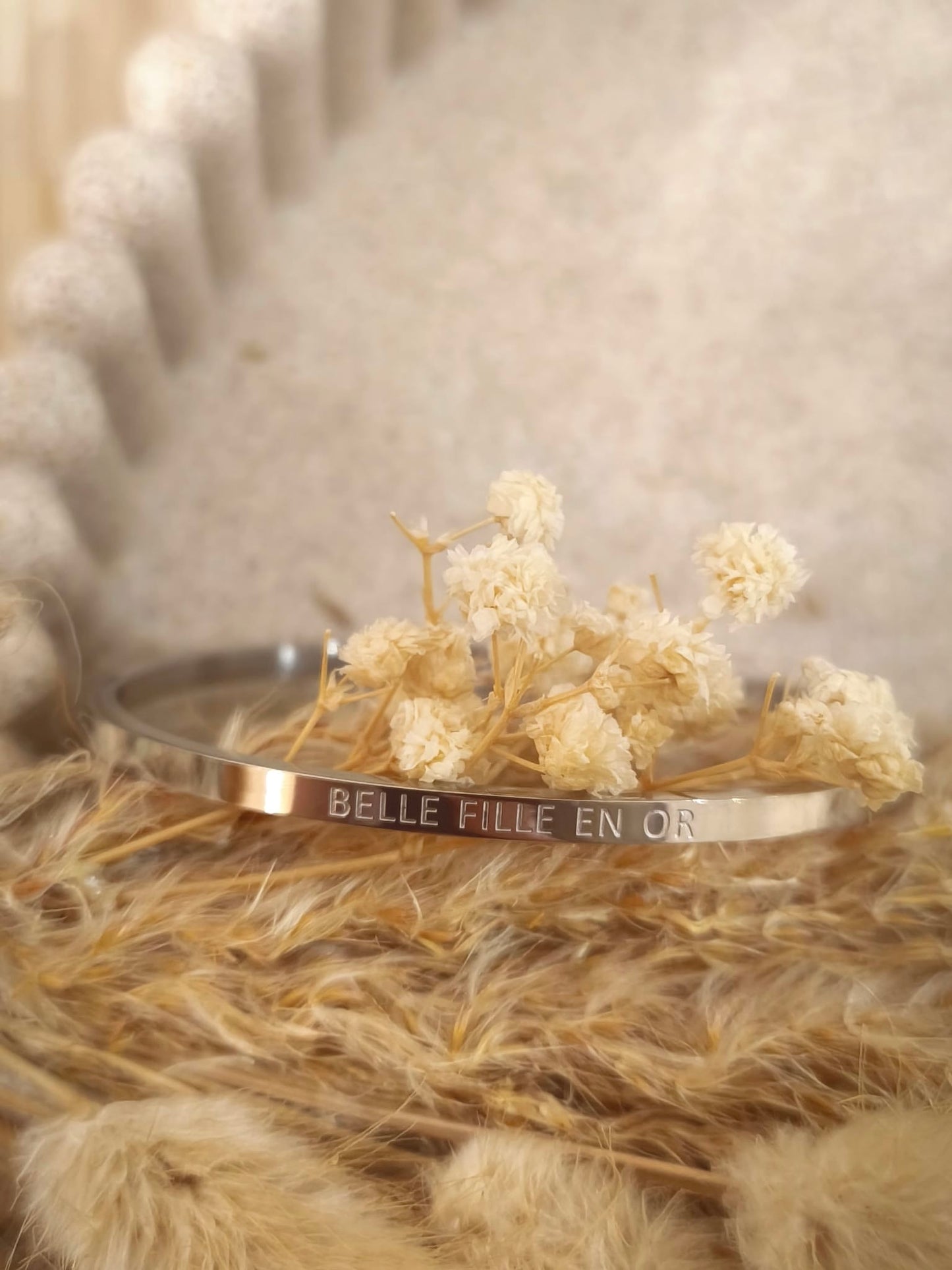 Jonc Belle-fille en or en acier inoxydable