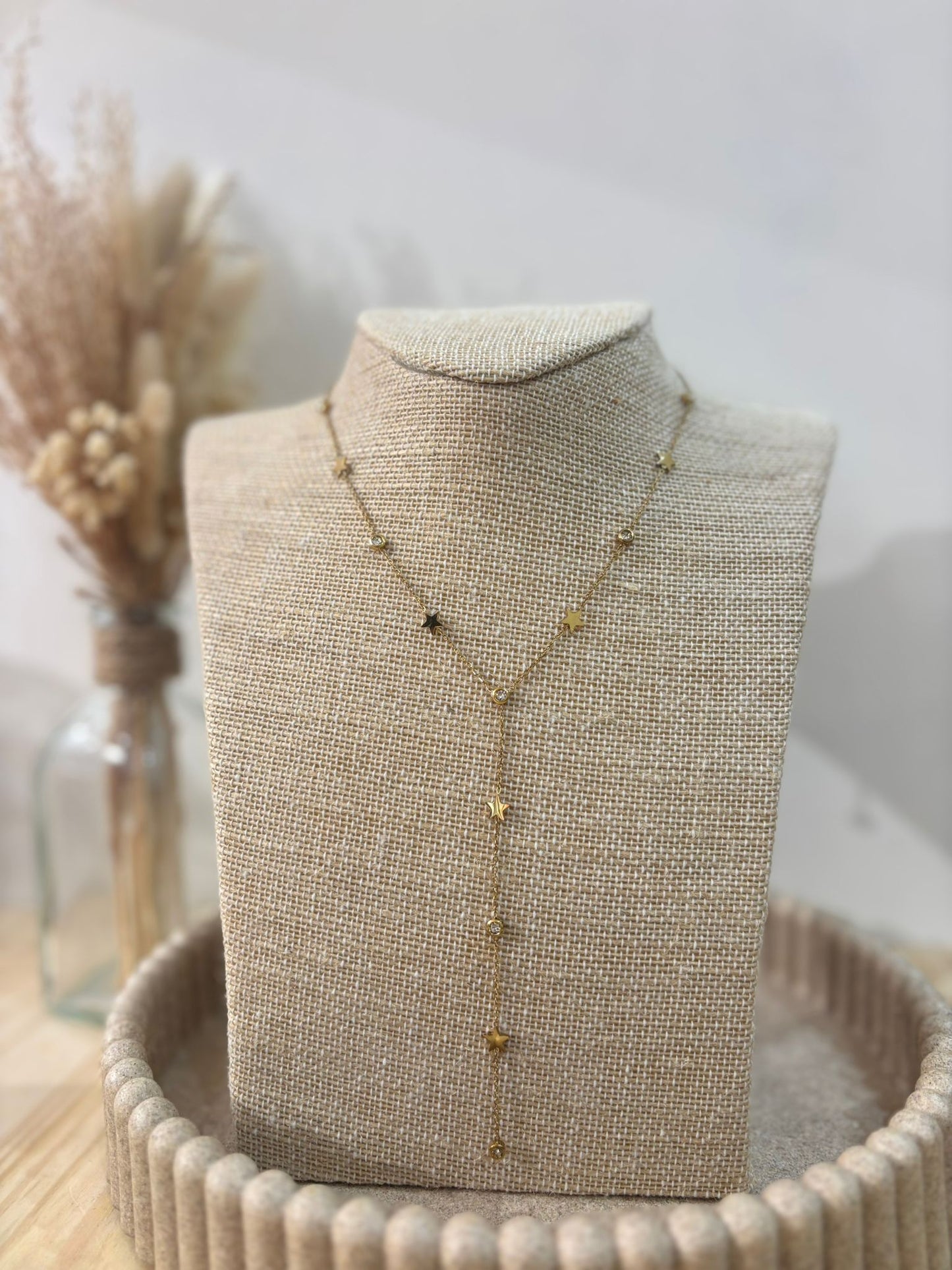 Collier Y Candice en acier inoxydable