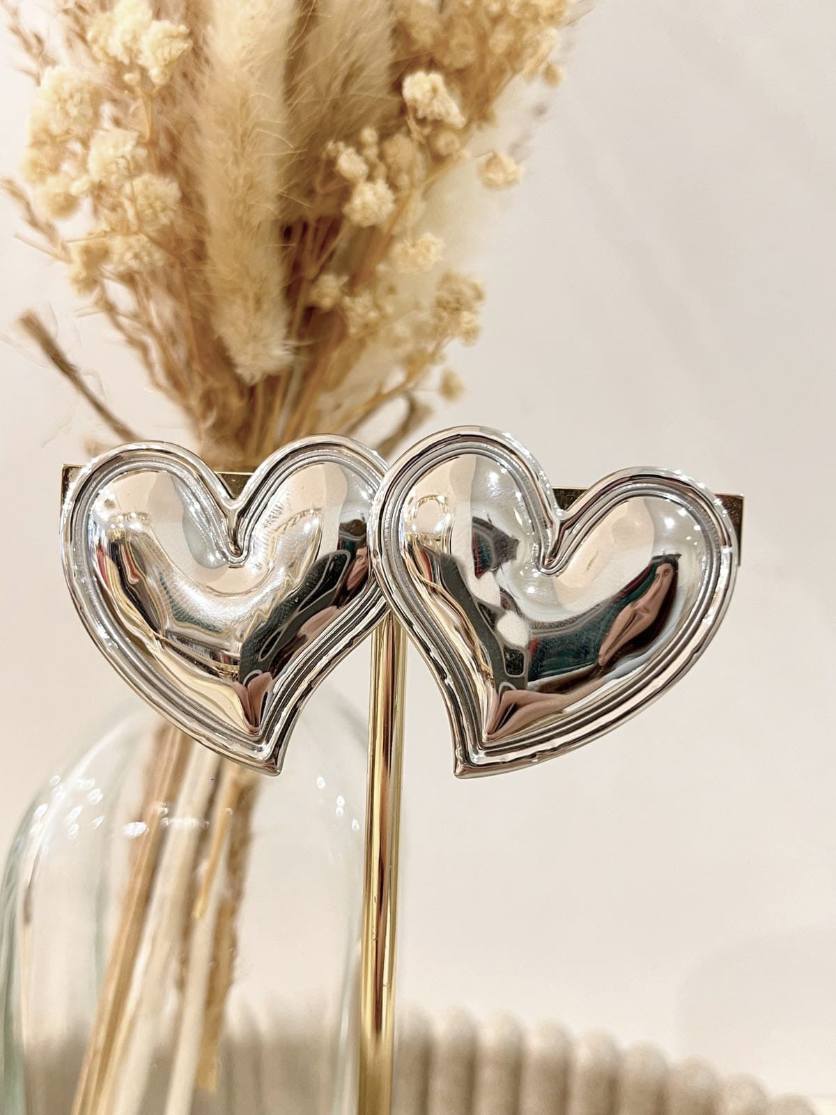 Boucles d'oreilles Liora en acier inoxydable