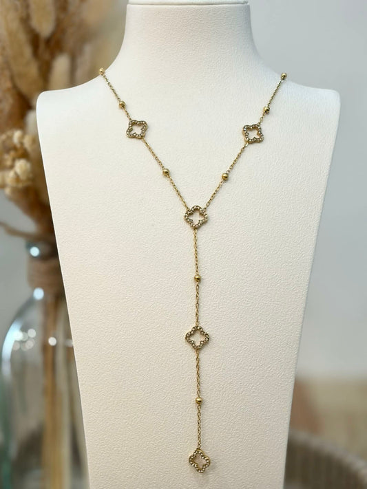 Collier Y Liorina en acier inoxydable