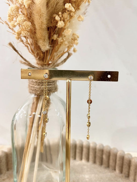 Boucles d'oreilles Lyséa en acier inoxydable