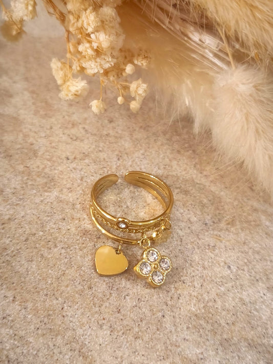 Bague Cyrielle en acier inoxydable